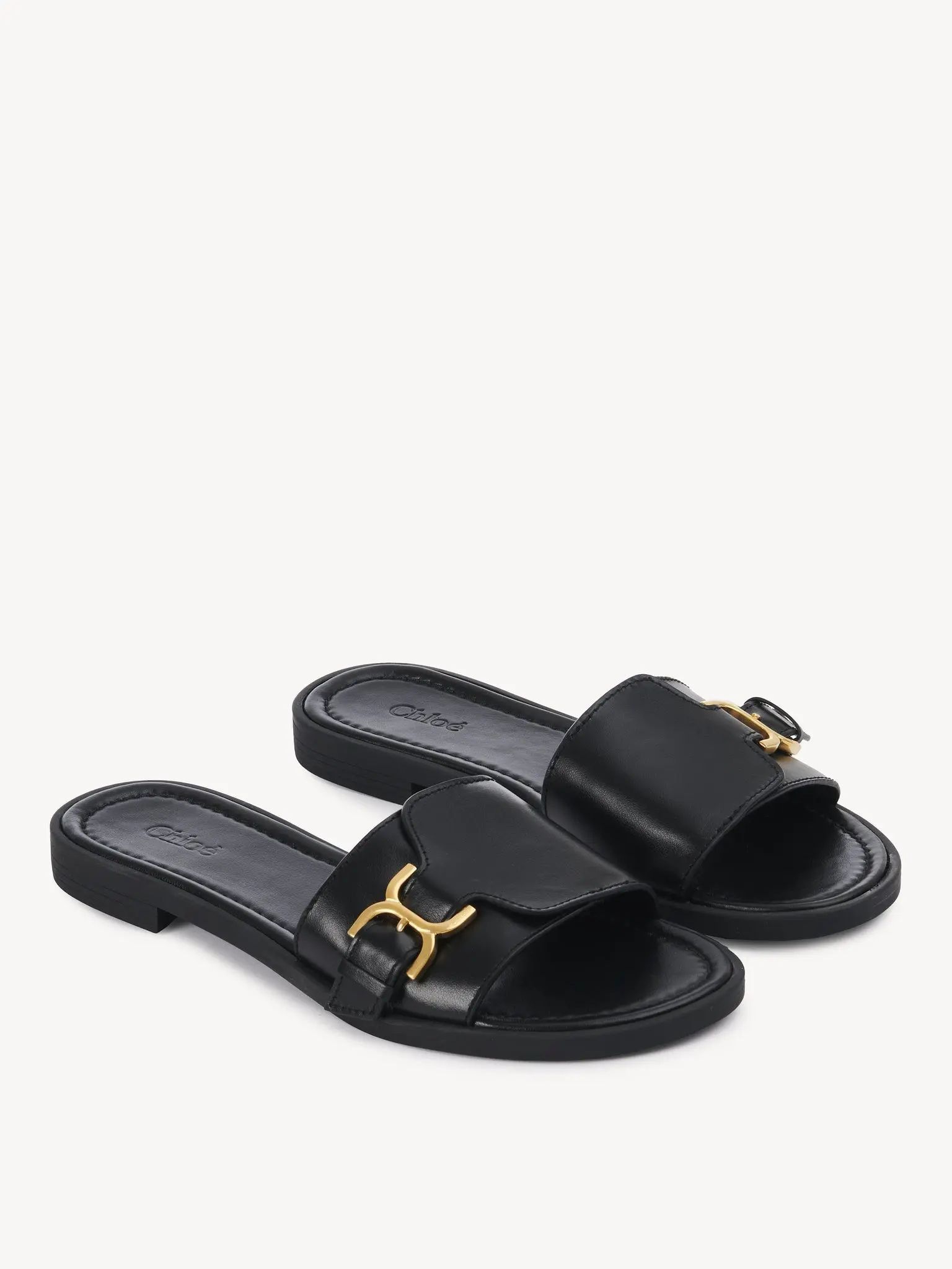 Chloe oc11z1025 Marcie Slides in Black Size US 9 / IT 39 - 2 Thumbnail