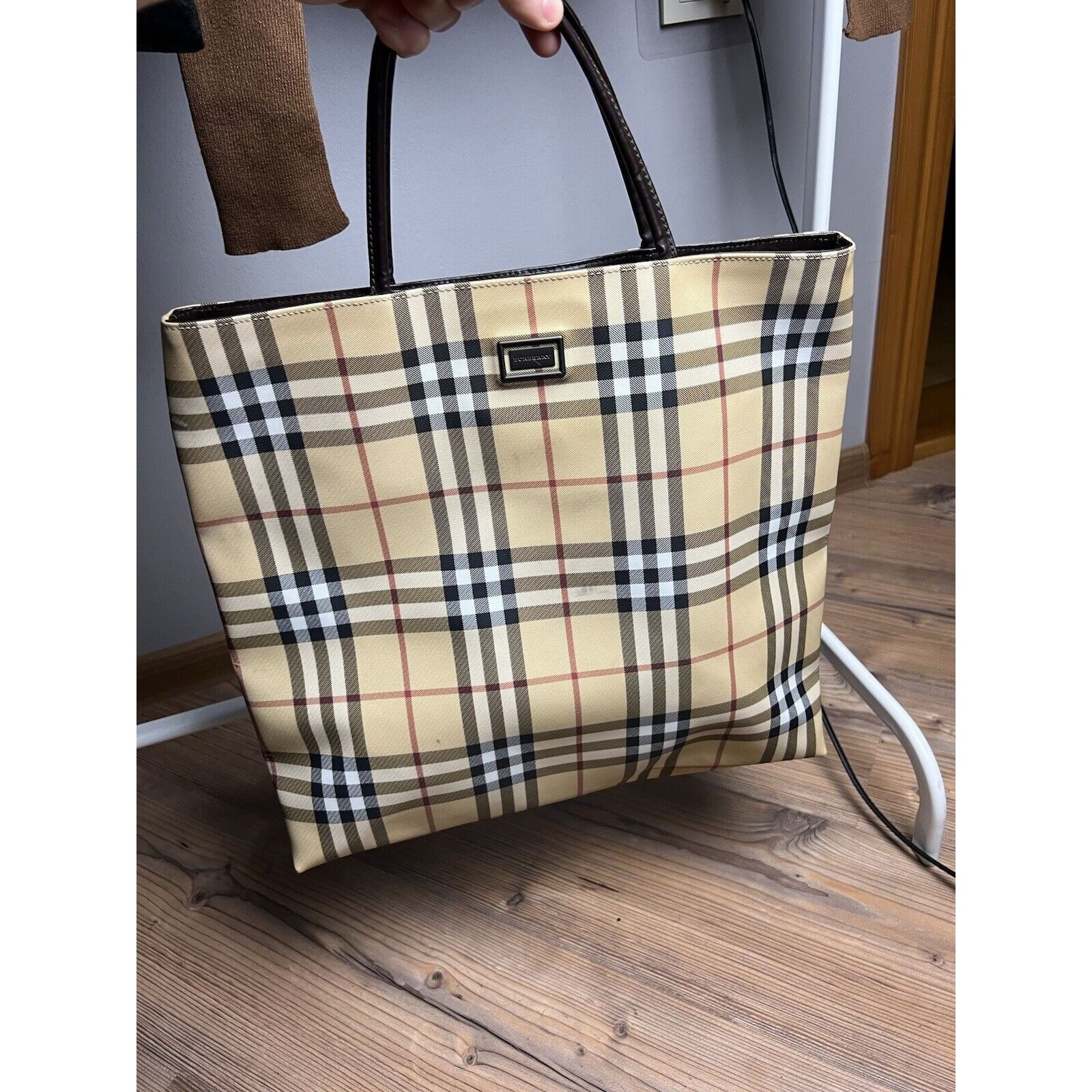 Burberry Authentic ICONIC BURBERRY Vintage Nova Check Shoulder Tote B Size ONE SIZE - 6 Thumbnail