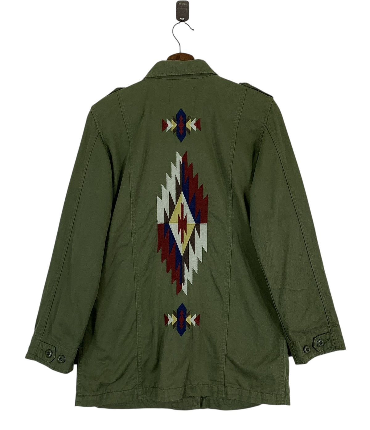 Native Green military Tribal Aztec Embroidered Logo Shirts Size US M / EU 48-50 / 2 - 1 Thumbnail