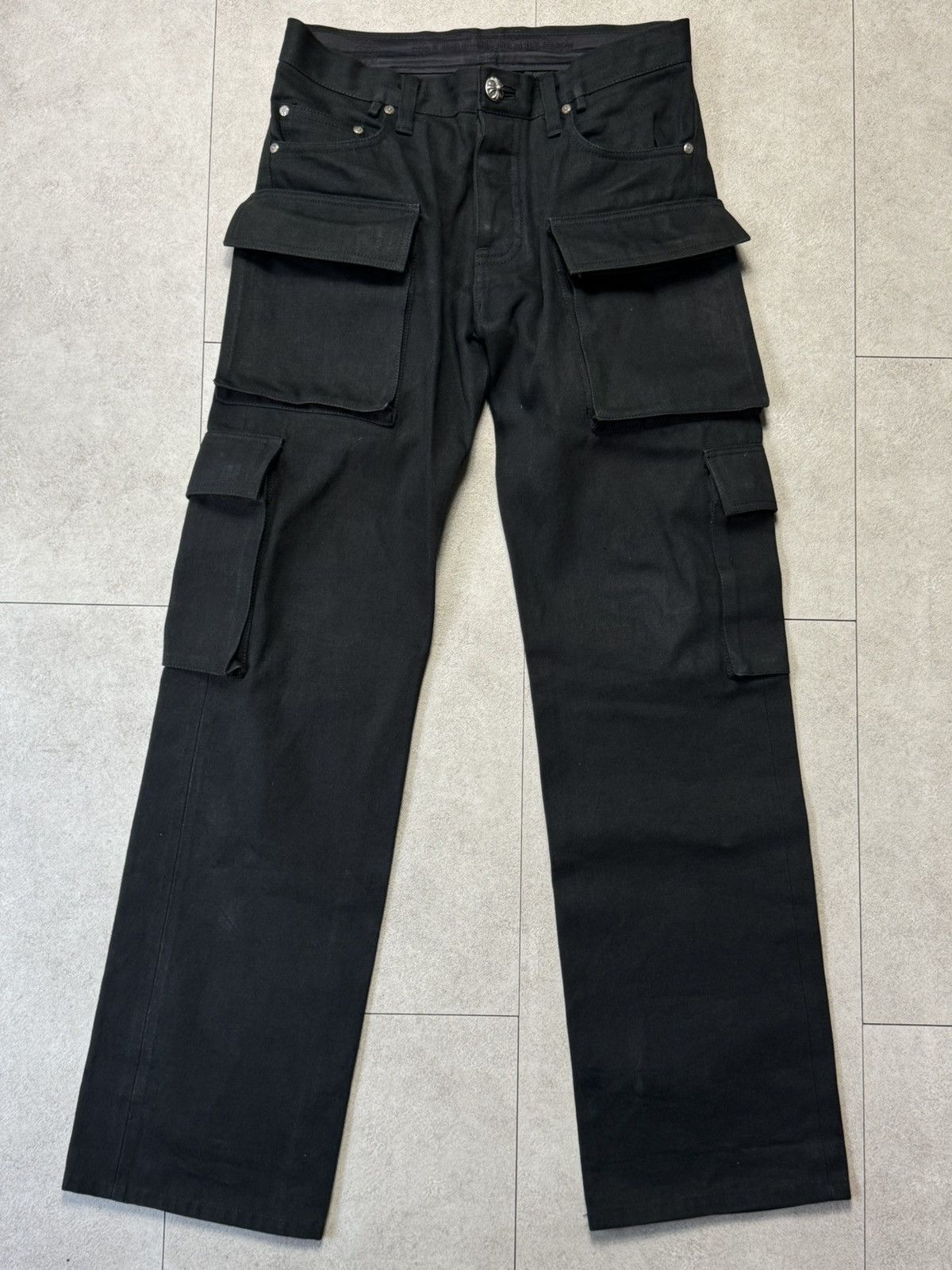 Chrome Hearts Chrome Hearts Black Denim Overpatched Vintage Jeans