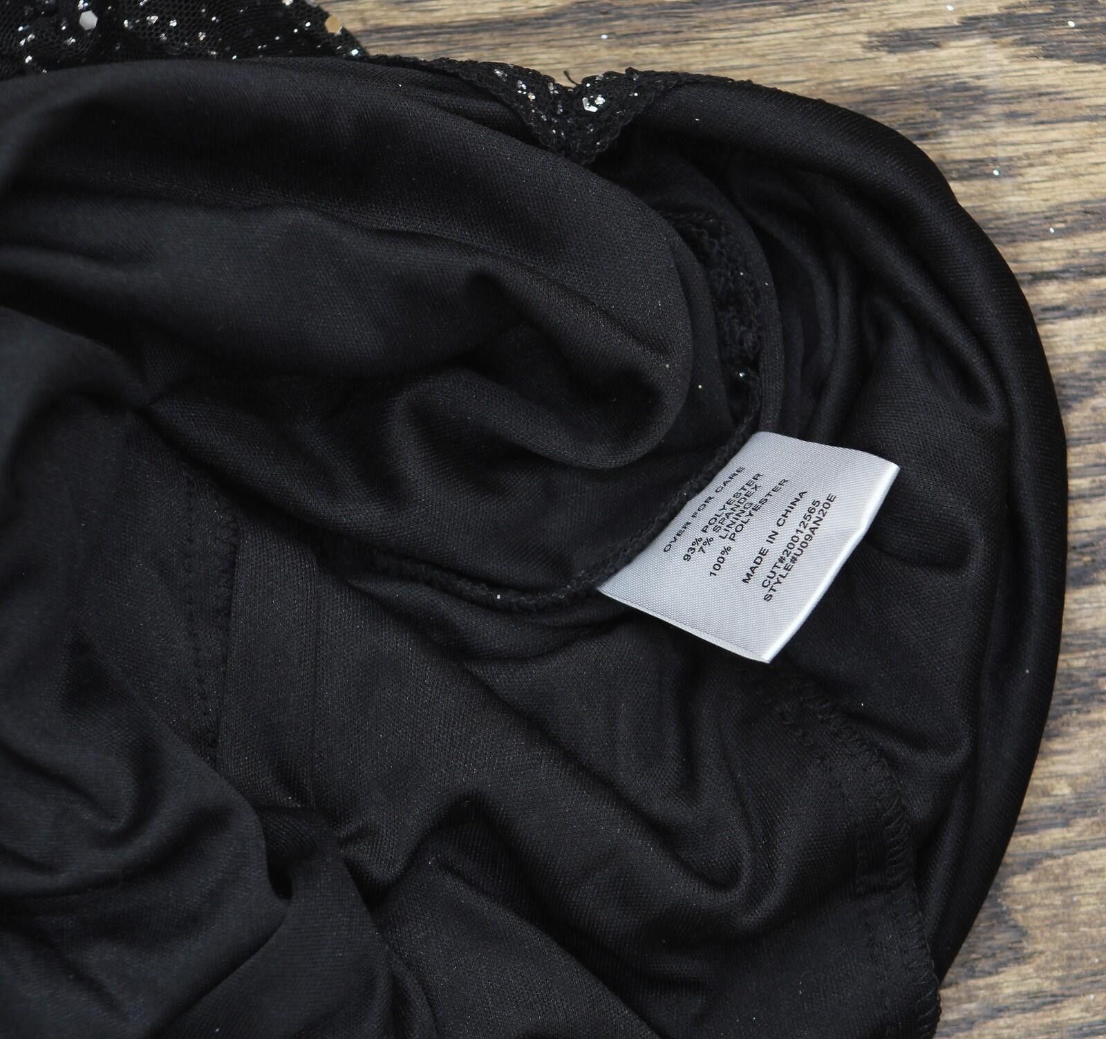 Other Nwt B Darlin Glitter-knit Dress U09an20e Black / Silver Xs Size XS / US 0-2 / IT 36-38 - 5 Thumbnail