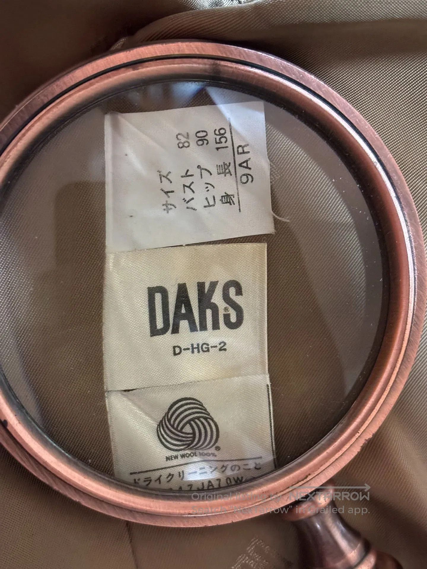 DAKS DAKS Luxury Wool Double-Breasted Women's Suit. Size M / US 6-8 / IT 42-44 - 8 Thumbnail