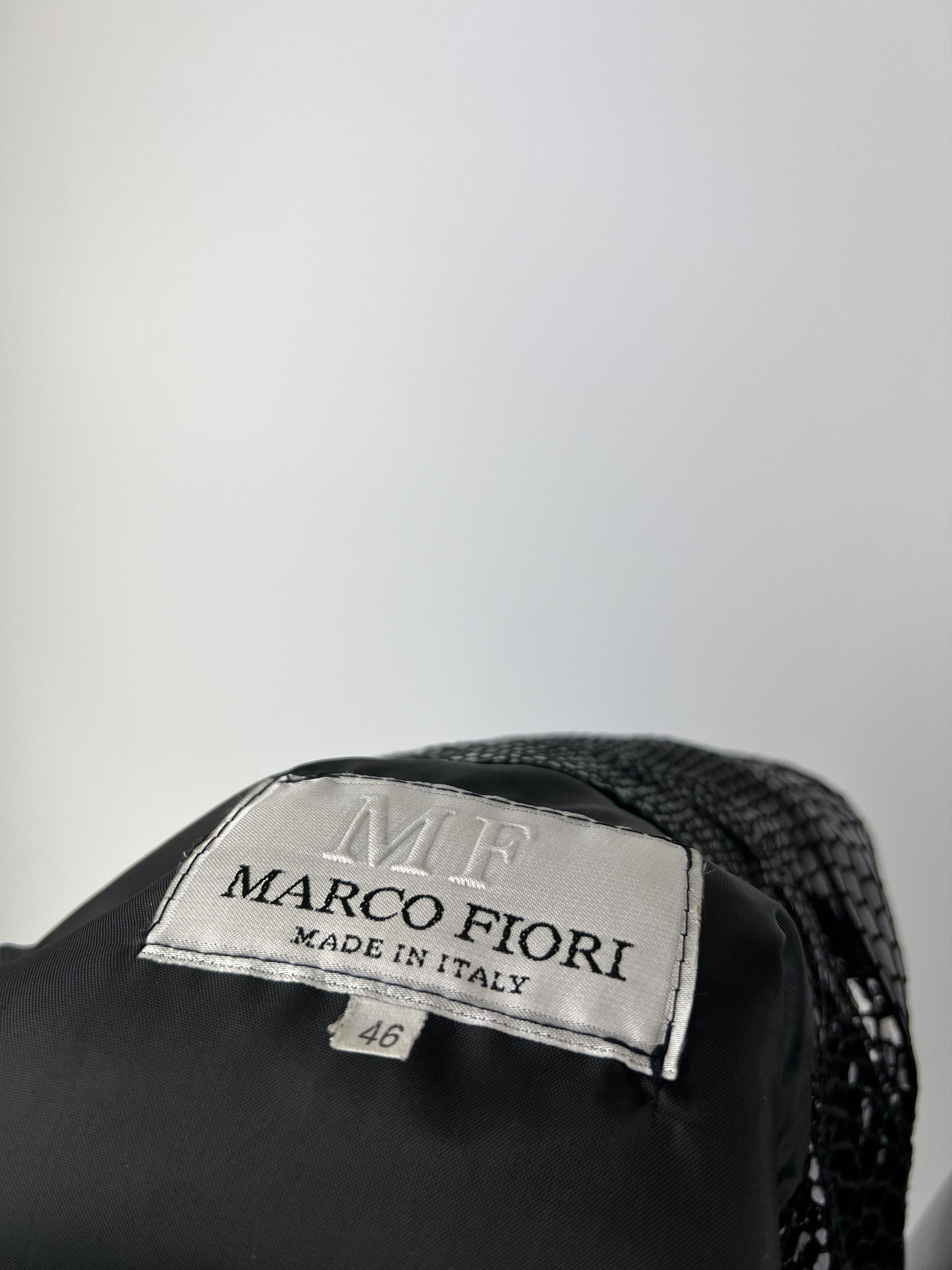 Other Marco Fiori Black Shiny Snake Print Leather Jacket Size IT46 Size L / US 10 / IT 46 - 6 Thumbnail