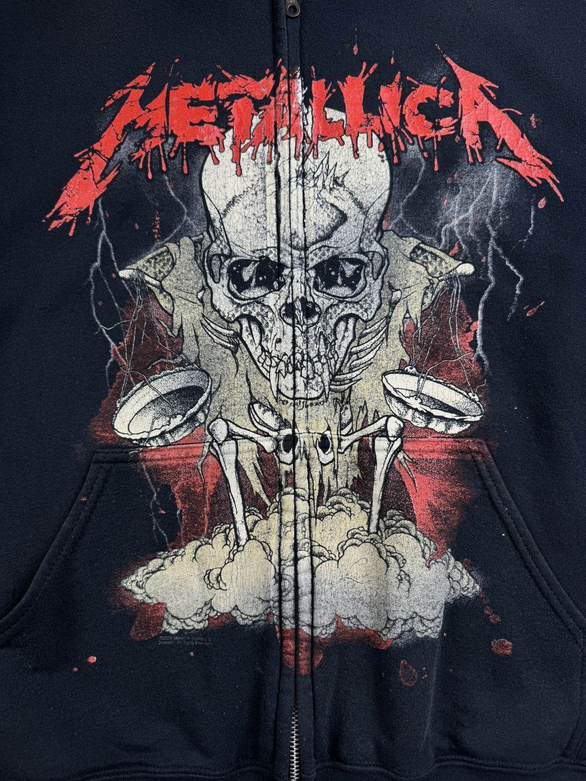 Metallica Metallica 2005 Black Men’s XL Cotton Rock Band Tour Zip Merch Hoodie Sweatshirt Size US XL / EU 56 / 4 - 7 Thumbnail