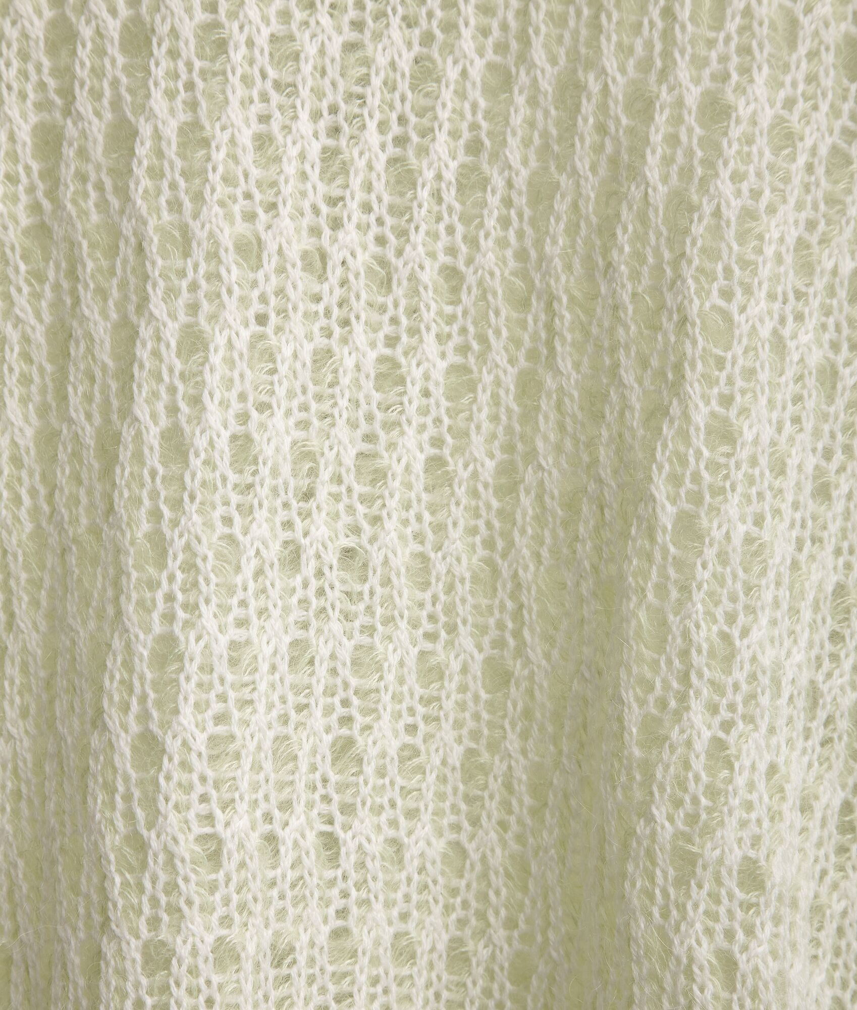 Bottega Veneta o1bcso1str0225 Wool Mohair Lace Effect Jumper Pistachio Size XS / US 0-2 / IT 36-38 - 4 Thumbnail