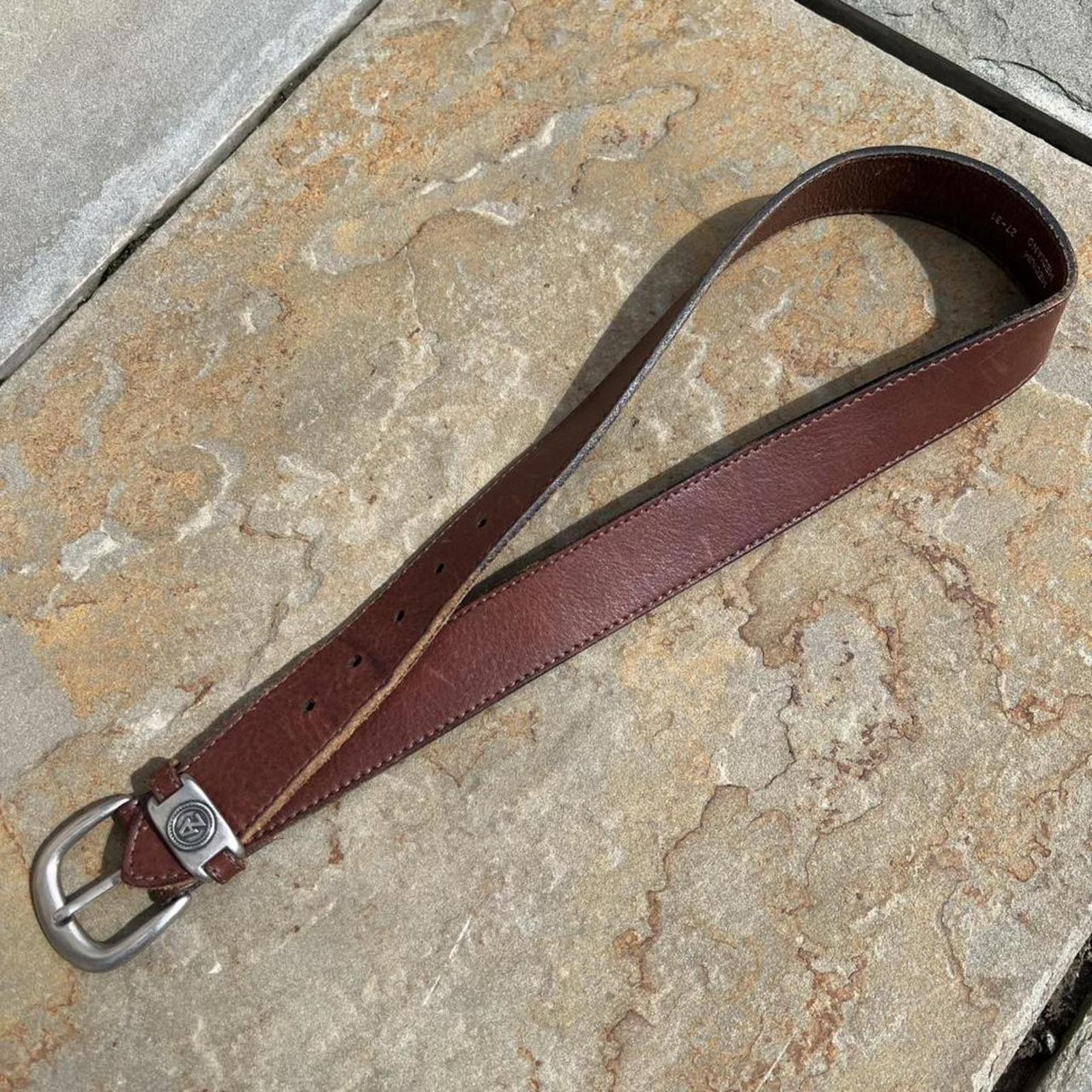 Arizona Jean Co. Y2K Brown Leather Belt Made in USA Size ONE SIZE - 1 Thumbnail