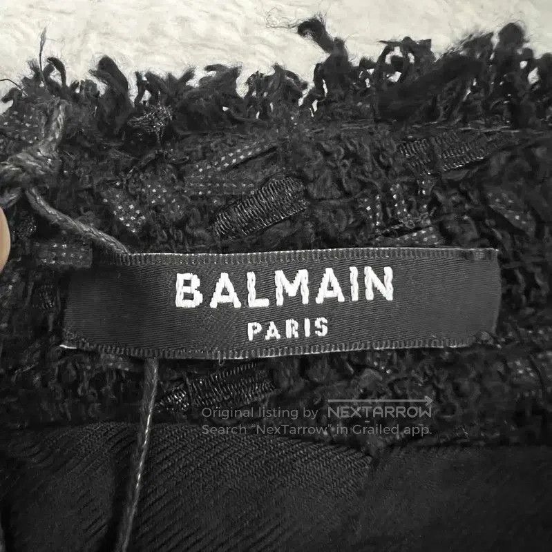 Balmain Balmain Summer Black Cotton Mini Skirt . Size 28" / US 6 / IT 42 - 3 Thumbnail
