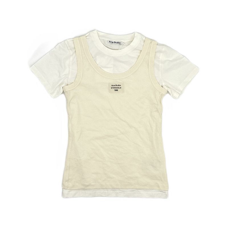 Acne Studios Acne Studios Color Blocked Short Sleeve T-Shirt Size L / US 10 / IT 46 - 1 Thumbnail