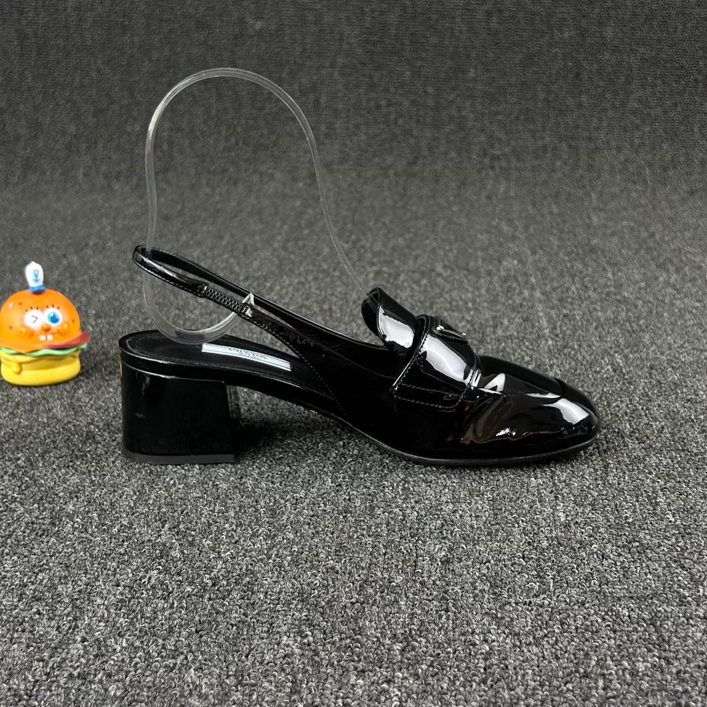 Prada Prada Women's Black Patent Leather High Heel Sandals 36 Size US 5.5 / IT 35.5 - 4 Thumbnail