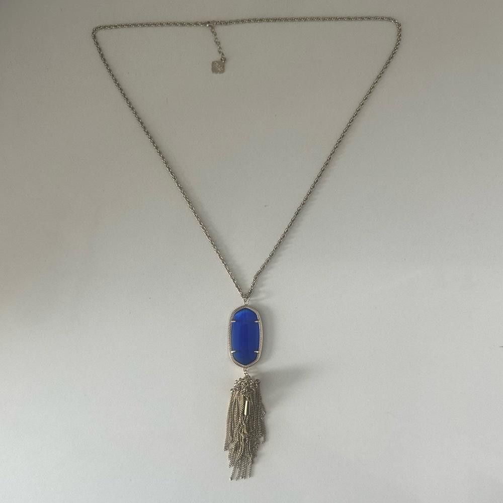 Kendra Scott Kendra Scott Rayne Cobalt Blue Cat’s Eye Gold Necklace Size ONE SIZE - 2 Thumbnail