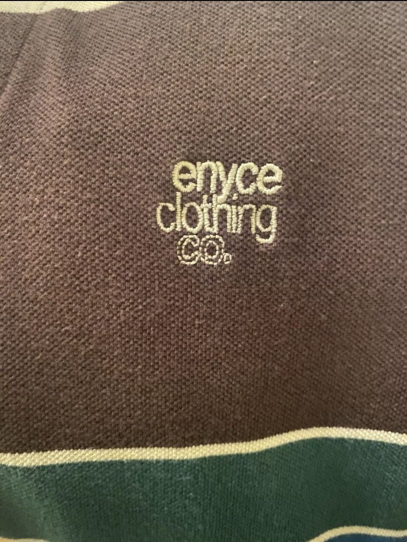 Enyce × JNCO Y2k VTG Enyce Polo Shirt Mens 3XL Brown Green Striped Size US XXL / EU 58 / 5 - 2 Thumbnail