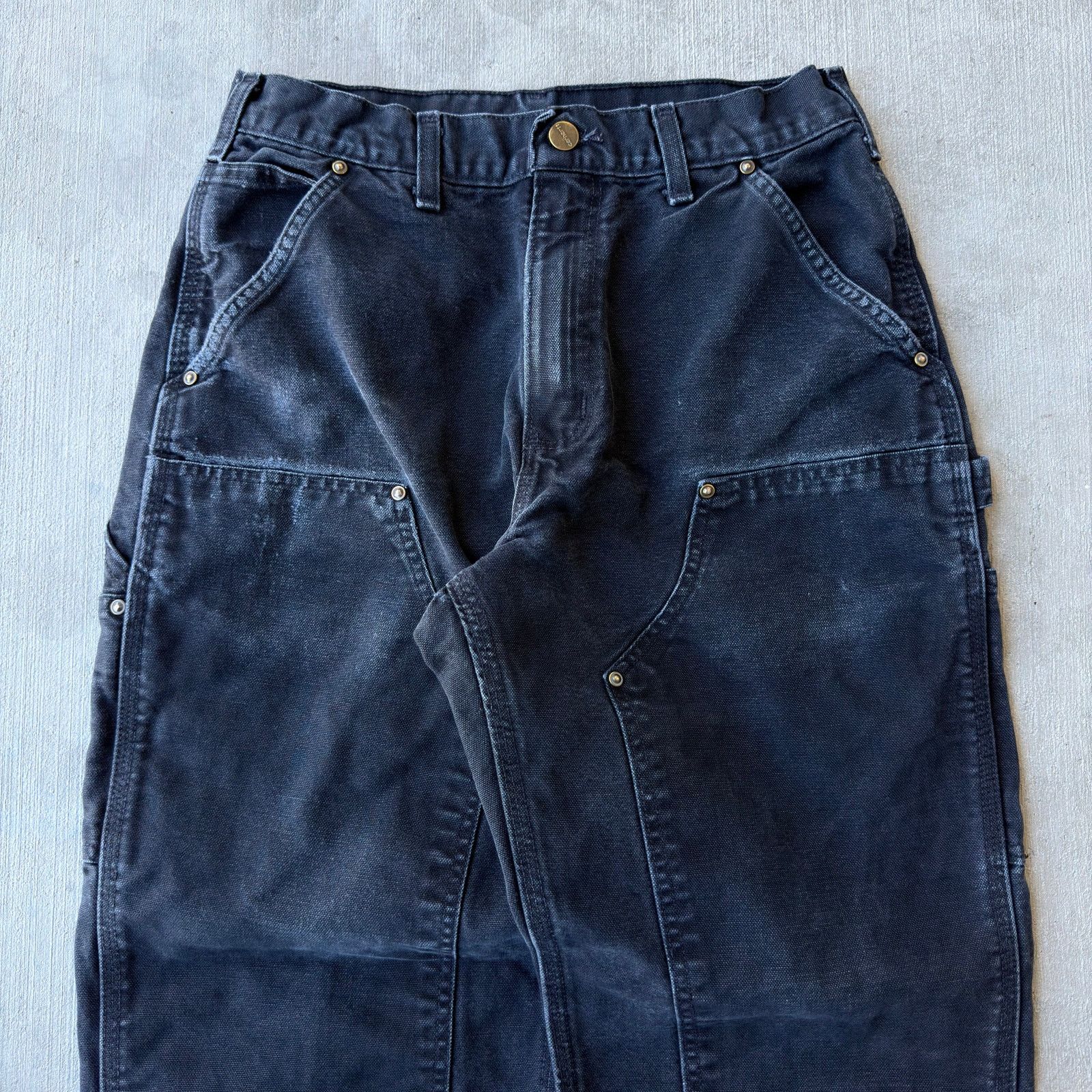 Carhartt × Vintage Carhartt black double knee work wear carpenter pants Size US 28 / EU 44 - 2 Thumbnail