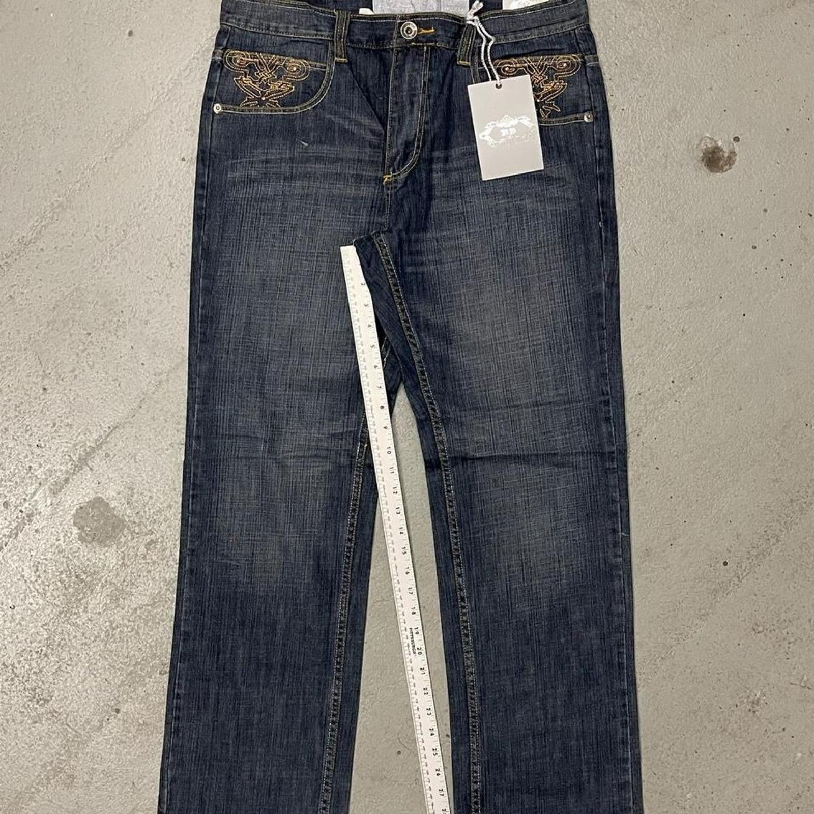 Vintage Vintage Royal Blue Baggy Y2k Denim Rock Jeans Mens SZ 36x32 Size US 36 / EU 52 - 6 Thumbnail