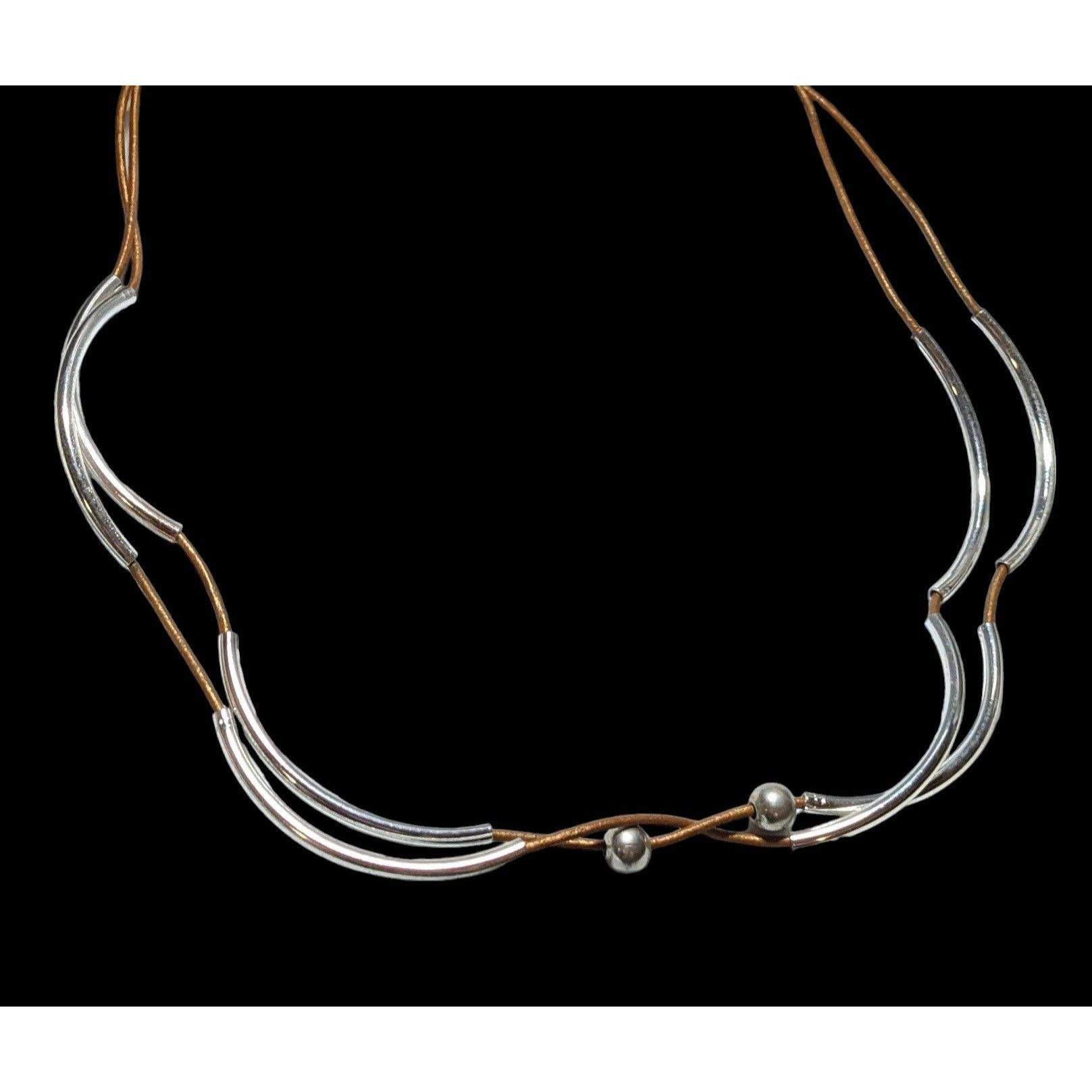 Other Lizzy James Scalloped Leather Necklace Size ONE SIZE - 5 Thumbnail