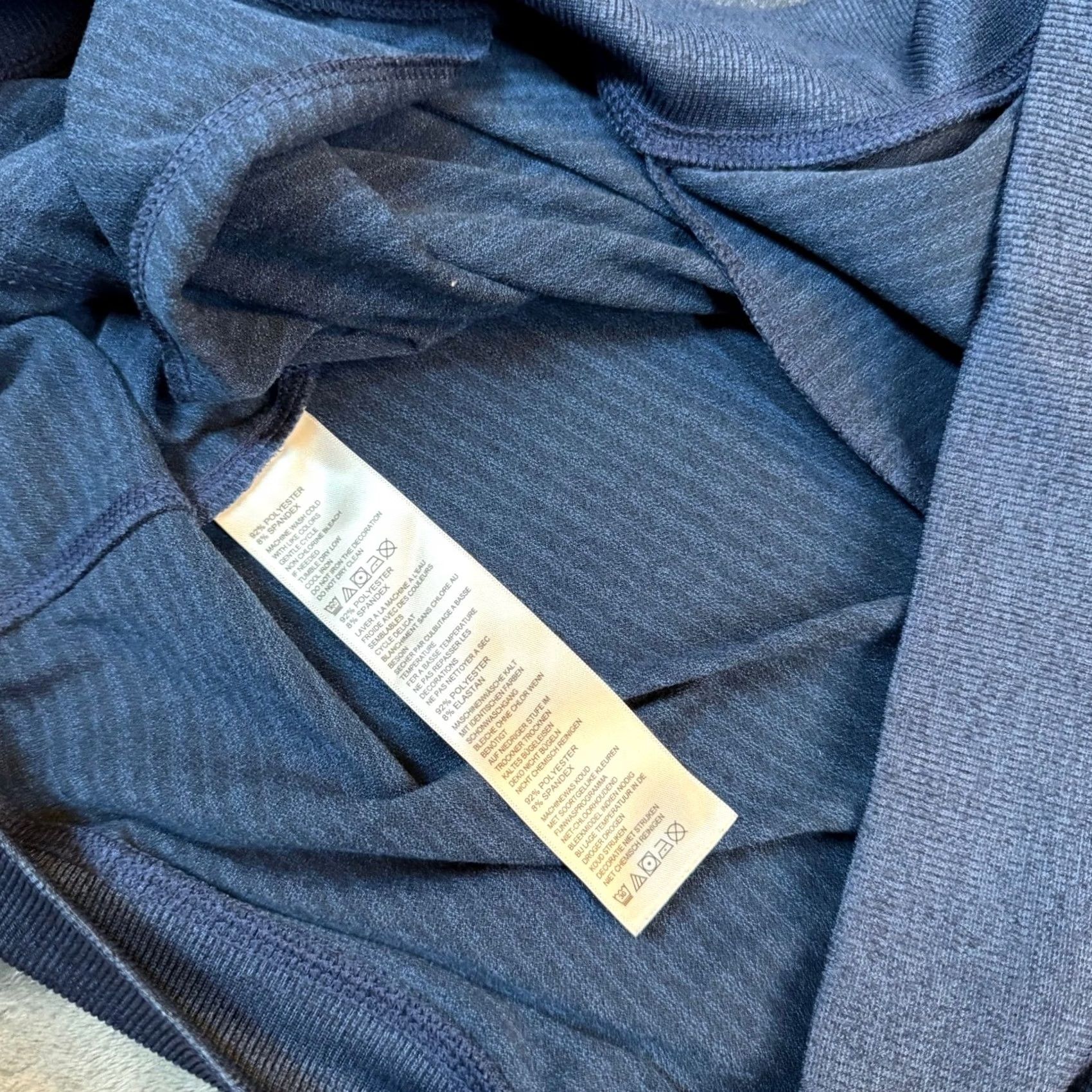 Tommy Bahama Tommy Bahama IslandZone Pullover Mens Large Blue 1/4 Zip Textured Front Pockets V Neck Mock Rib Knit Size US L / EU 52-54 / 3 - 5 Thumbnail