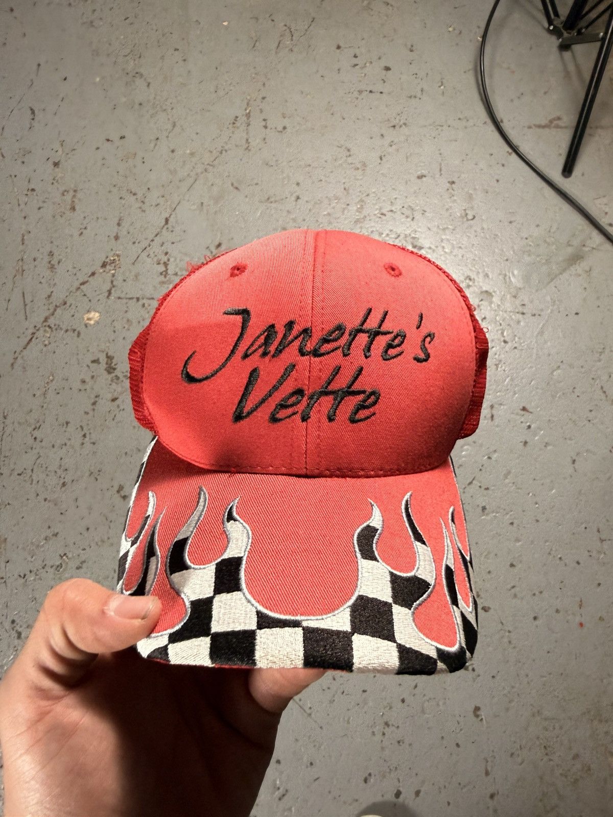 Other Vintage Janettes Corvettes Flaming Distressed Hat Size ONE SIZE - 1 Thumbnail