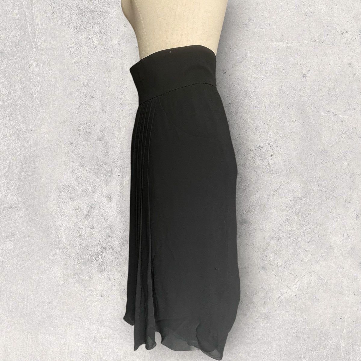 Vintage Chanel Silk Pleat Skirt