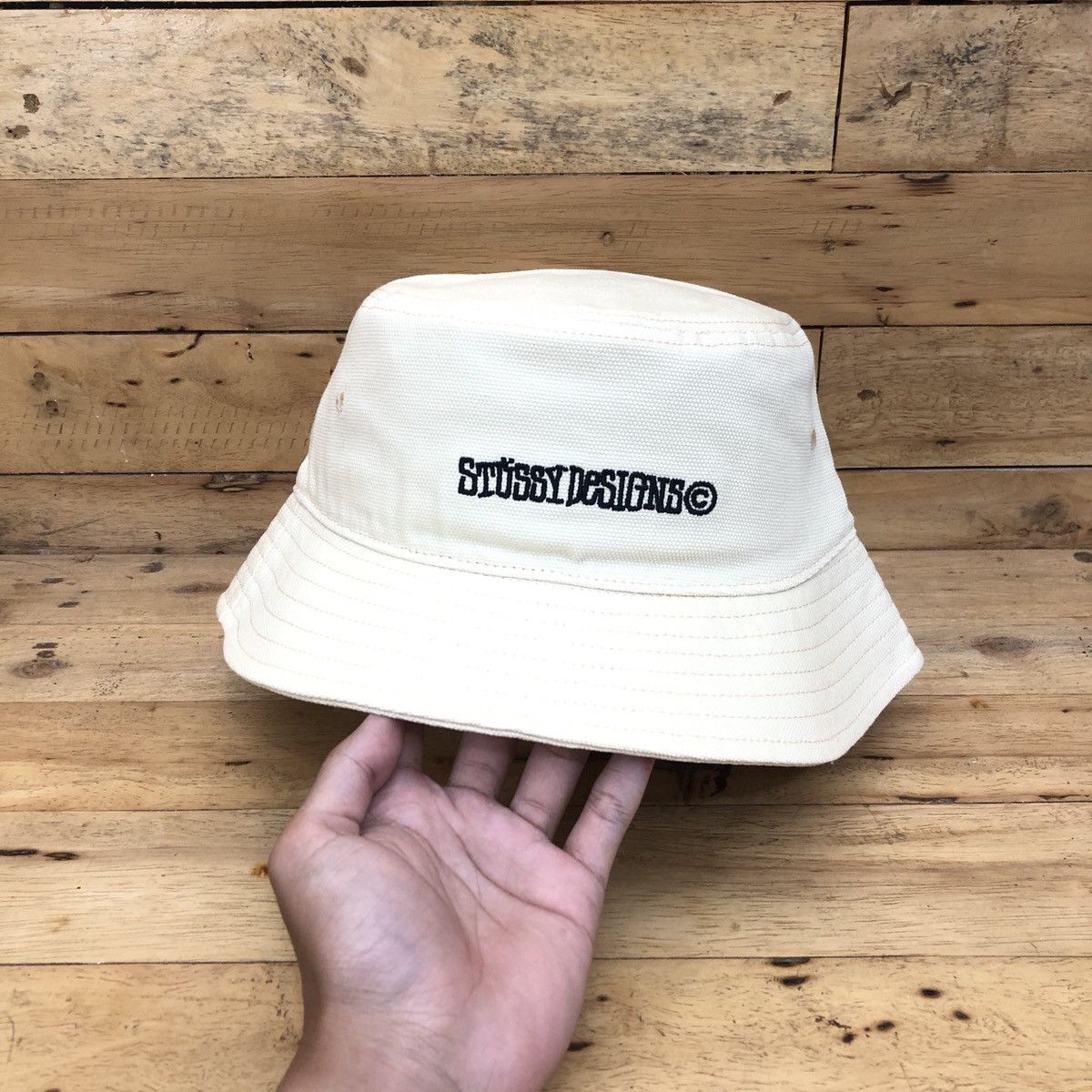 Stussy × Vintage Stussy Canvas Wide Brim Bucket Size ONE SIZE - 1 Thumbnail