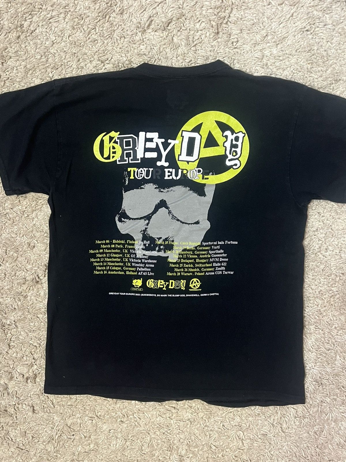 Fuck The Population × G59 Records Grey Day Suicideboys G59 Tour Europe 2023 Tee rare Size US L / EU 52-54 / 3 - 2 Thumbnail