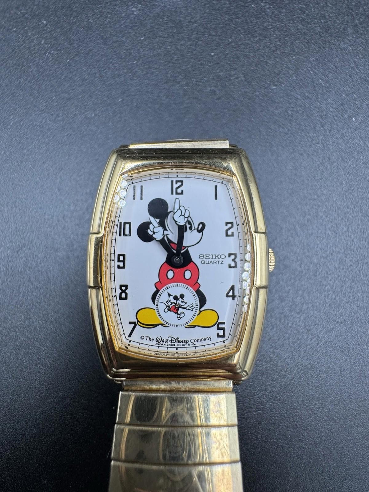 Seiko Seiko 80’s Vintage Mickey Mouse Watch 2K03-5019 Twist-O-Flex Size ONE SIZE - 6 Thumbnail
