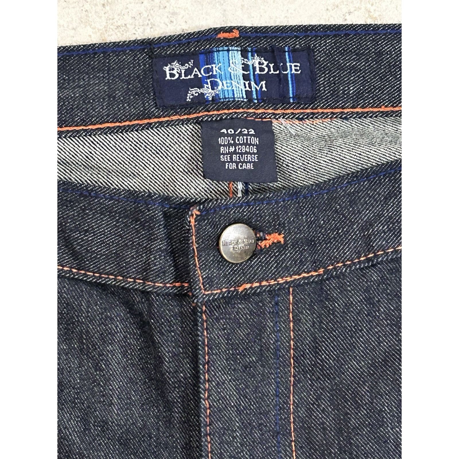Other Black & Blue Denim jeans Men’s Straight 40x32 Relaxed Size US 40 / EU 56 - 4 Thumbnail