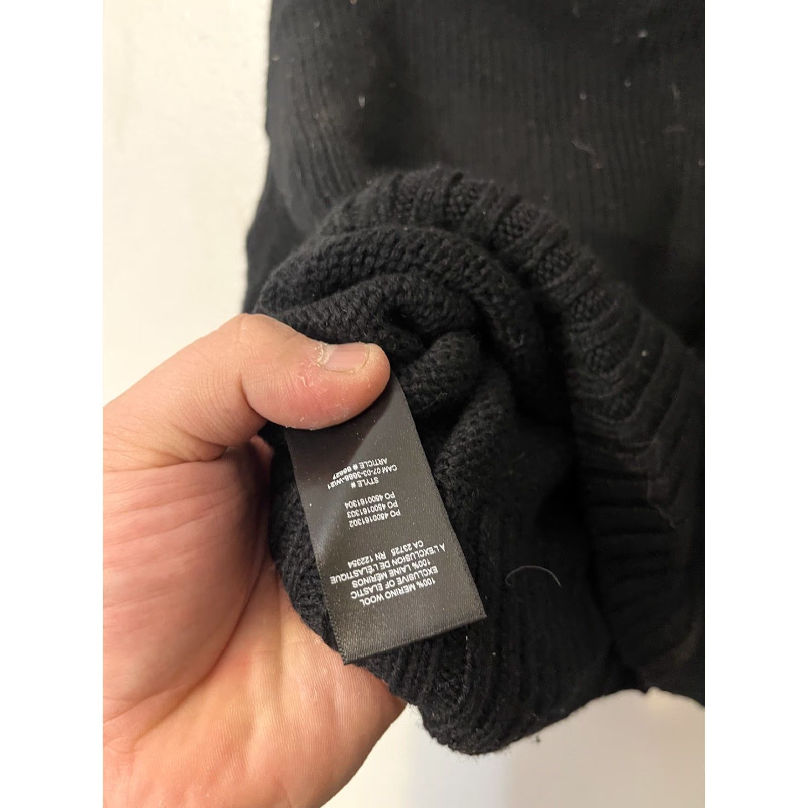Vintage ARITZIA Wilfred Free Isabelli Sweater Small Sweater Black 100% Merino Wool Knit Pullover Womens Size S / US 4 / IT 40 - 4 Thumbnail