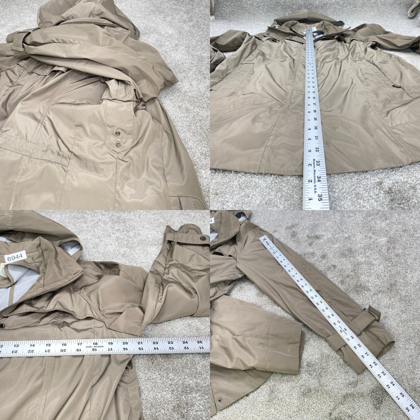 Orvis Orvis Rain Jacket Women’s L Stone Pockets Packable Hood Drawstring Jacket Size L / US 10 / IT 46 - 10 Thumbnail