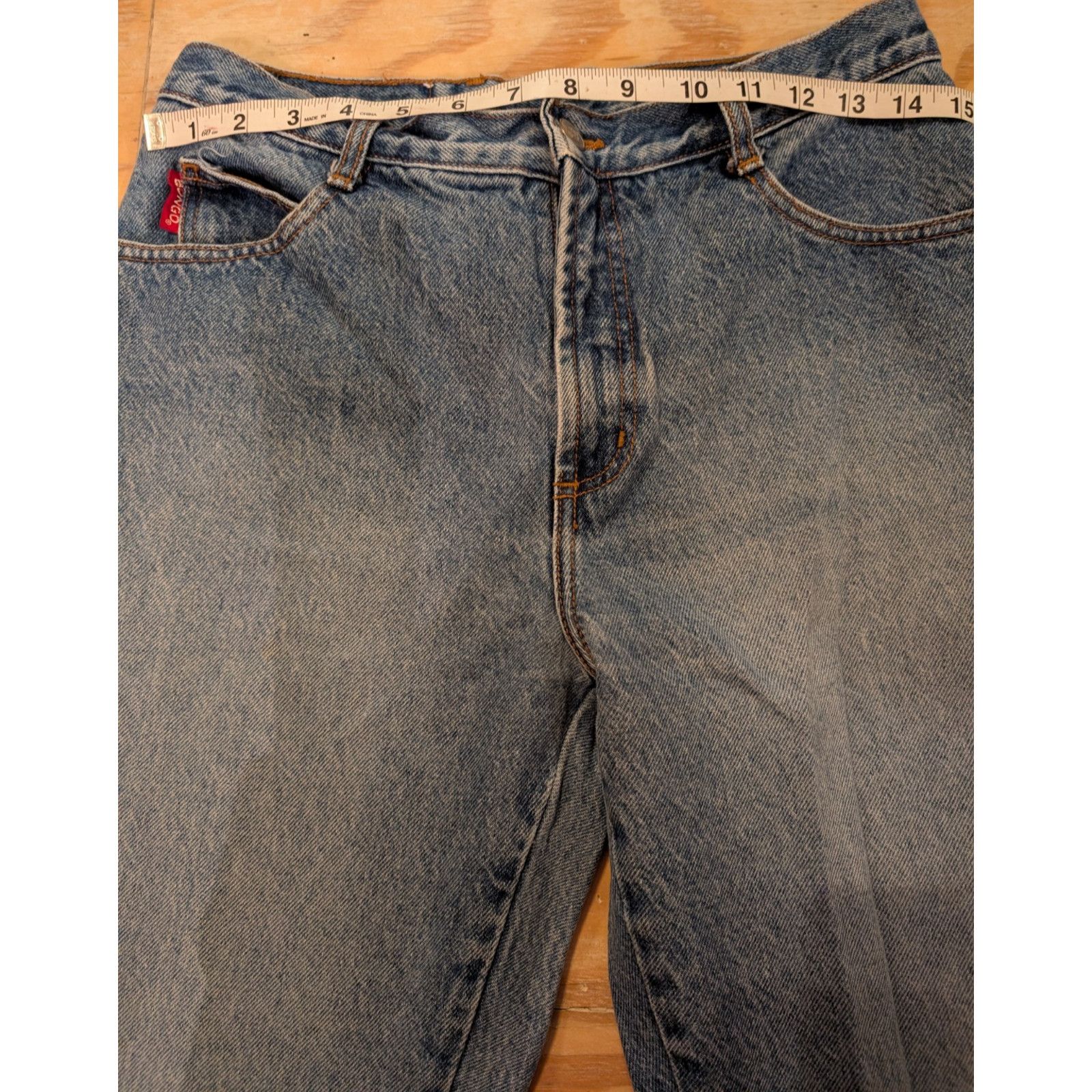 The Unbranded Brand Bongo by Gene Montesano Size 11 Jeans High Rise USA Made VTG Size 34" / US 12 / IT 48 - 3 Thumbnail