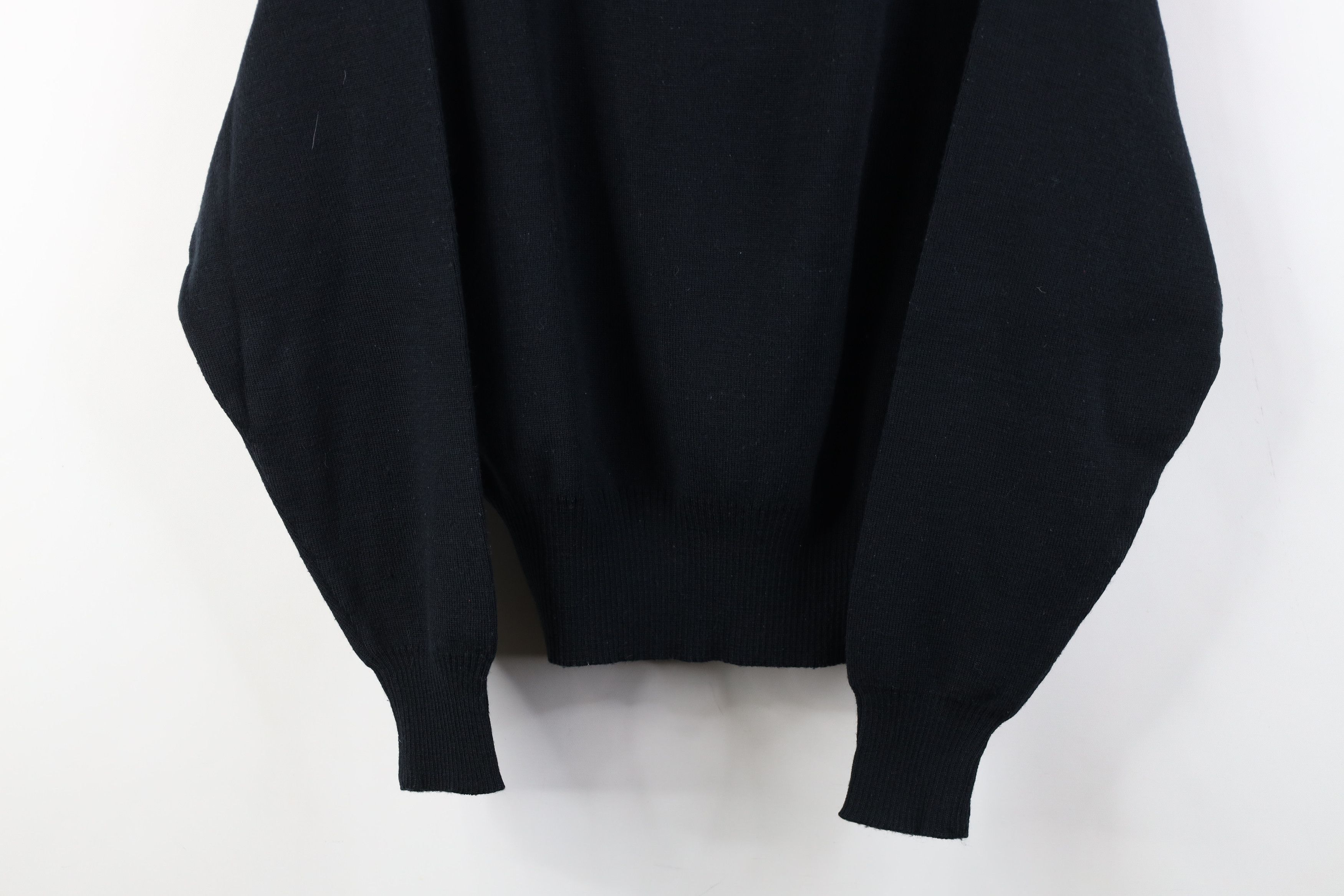 Obermeyer Vintage 80s 90s Obermeyer Knit Ski Turtleneck Sweater Black Size S / US 4 / IT 40 - 3 Thumbnail