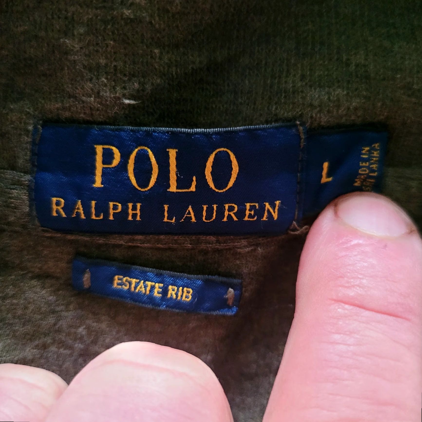 Polo Ralph Lauren Polo Ralph Lauren Estate Rib Shawl Collar Pullover Olive Green – Size L Size US XL / EU 56 / 4 - 5 Thumbnail
