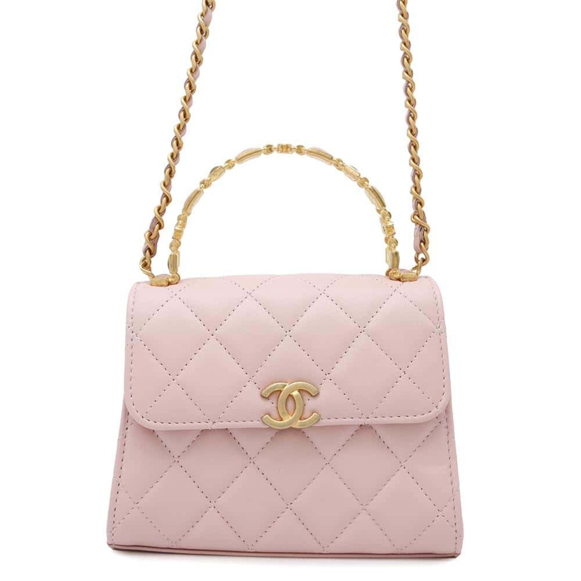 Chanel Chain Shoulder Bag Matelasse Coco Mark Lambskin Ap2945 Chanel in Pink, Women's