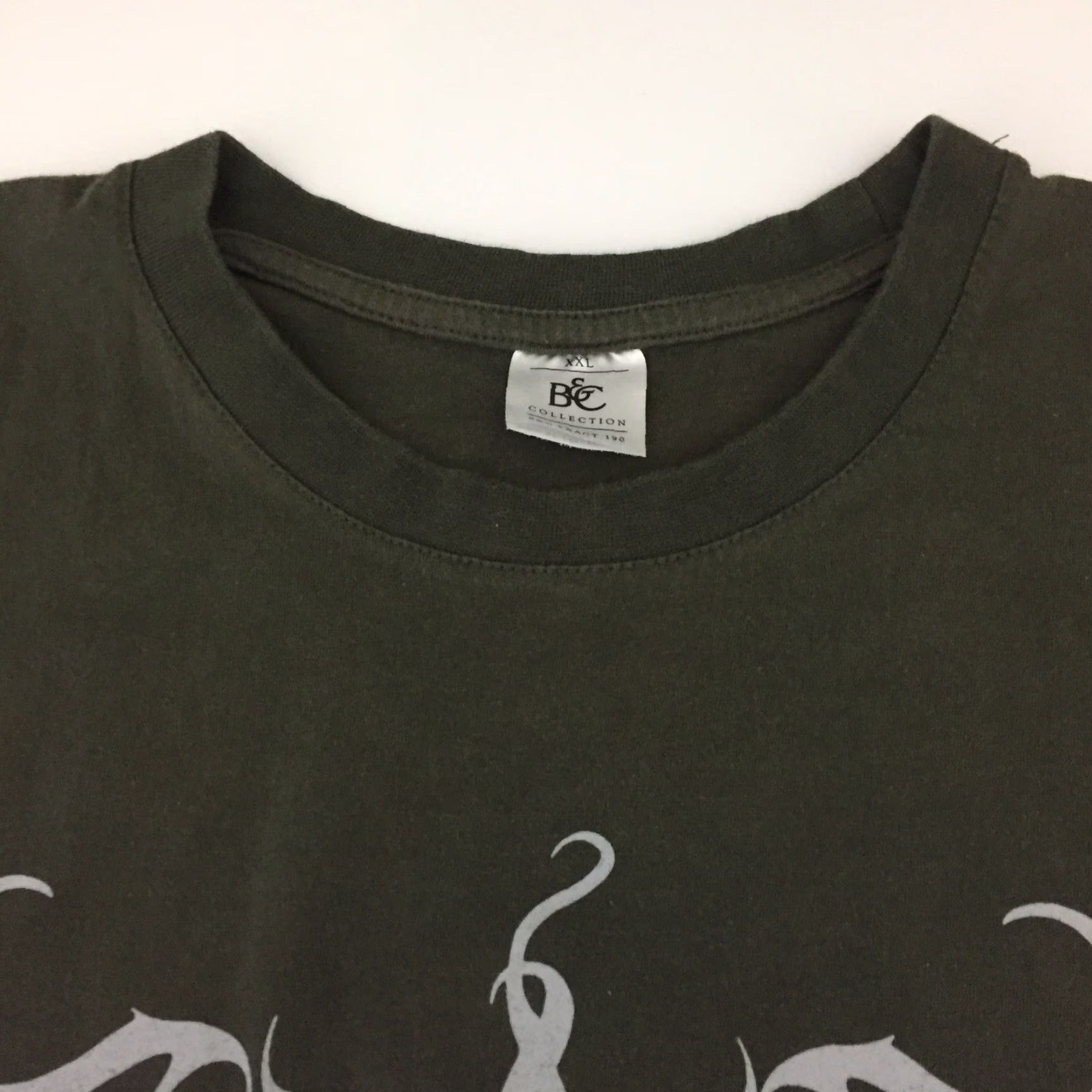 Vintage B&C Shirt Mens XXL Green Short Sleeve Crew Neck T-Shirt Size US XXL / EU 58 / 5 - 2 Thumbnail