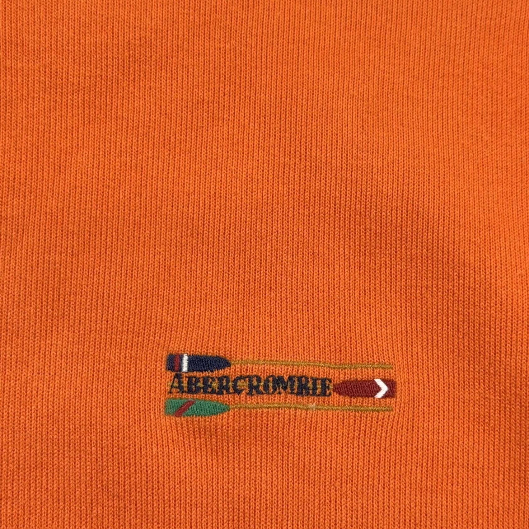 Abercrombie & Fitch Abercrombie & Fitch Sweater Mens XL Orange Crewneck Cotton Knit Pullover Vintage Knit Pullover Crew Neck Solid Logo Casual Fall Mens XL Orange S Size US XL / EU 56 / 4 - 3 Thumbnail