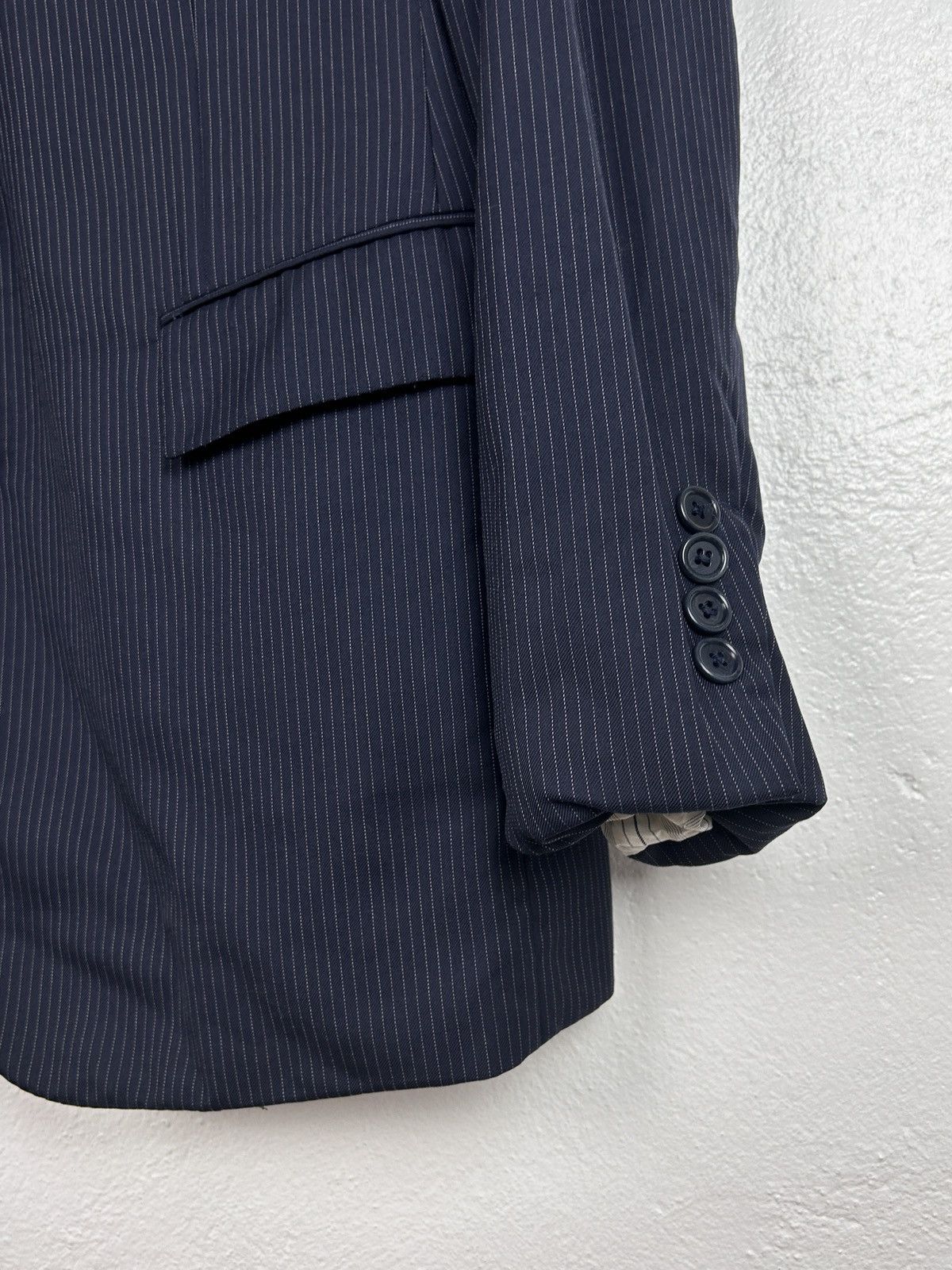 Polo Ralph Lauren Ralph Lauren Purple Label Striped Wool Blazer Size 42S Size 42S - 3 Thumbnail