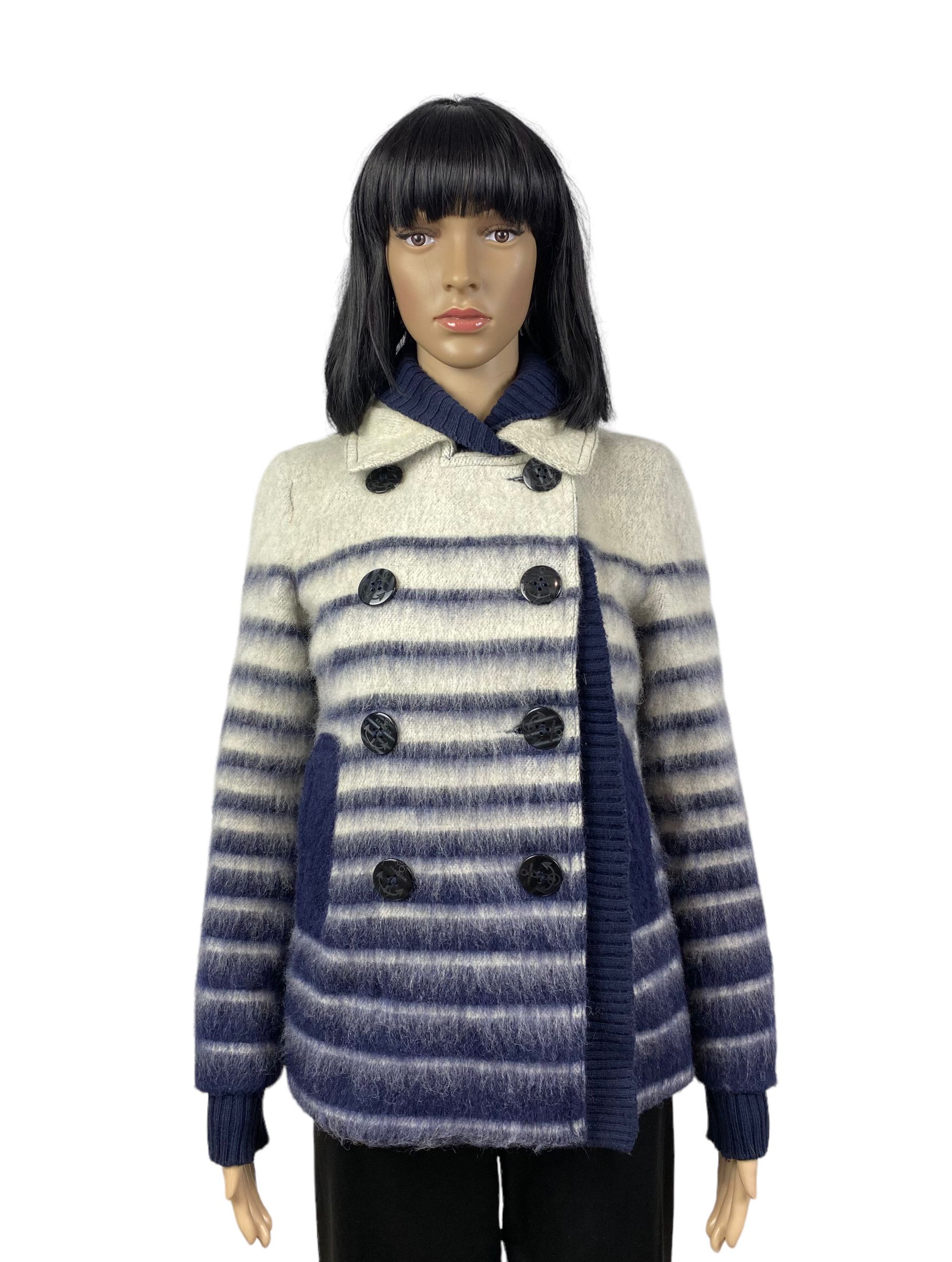 Jean Paul Gaultier RARE Jean Paul Gaultier X Lindex Striped Wool Coat size 36 Size M / US 6-8 / IT 42-44 - 2 Thumbnail