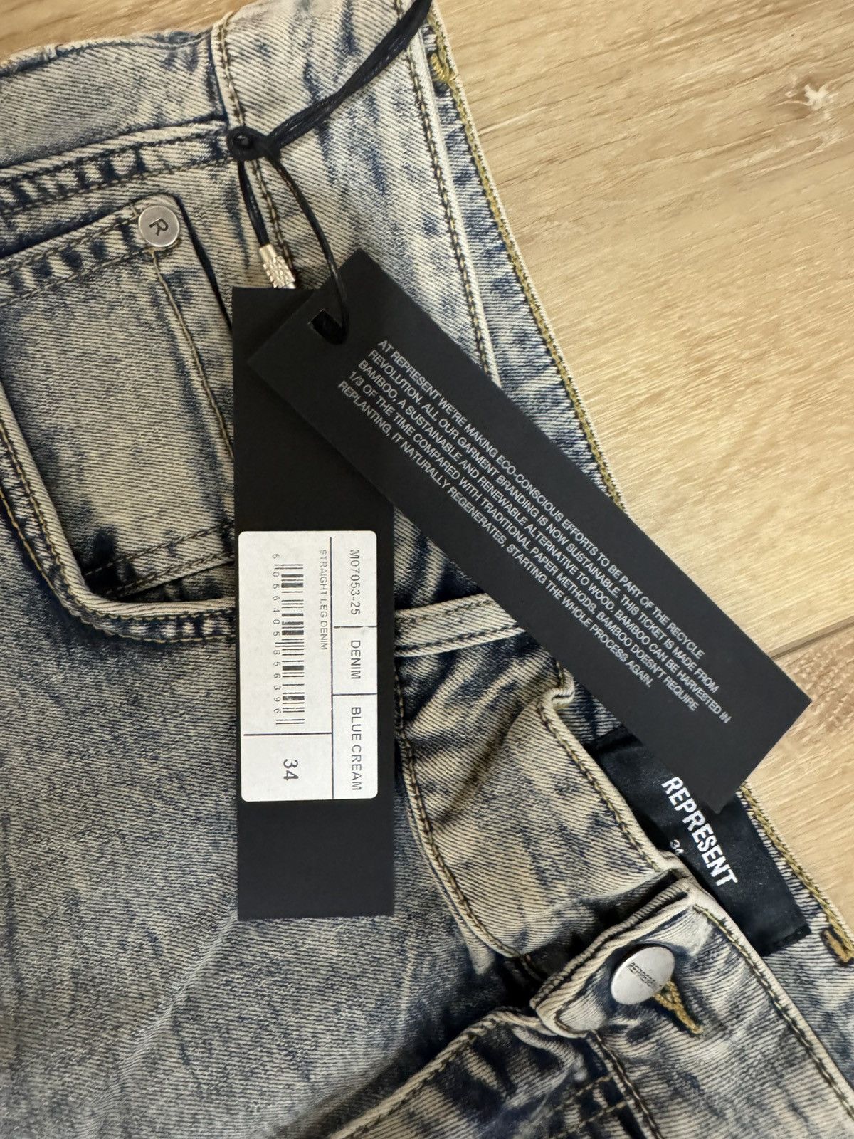 Represent Clo. Represent Clo - Straight Leg Denim - Size 34 Size US 34 / EU 50 - 2 Thumbnail