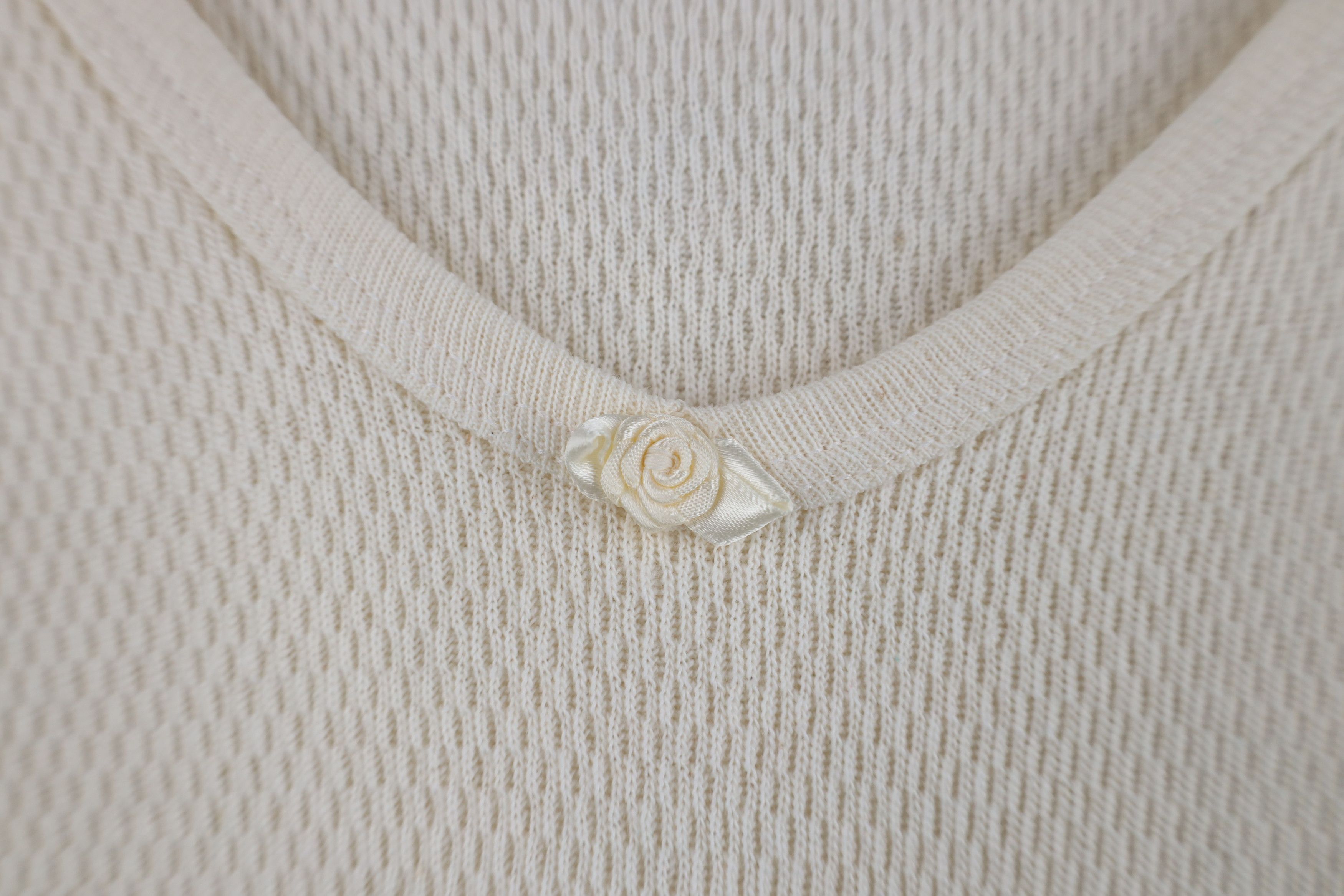 Vintage Vintage 90s Streetwear Waffle Knit Long Sleeve T-Shirt USA Size XL / US 12-14 / IT 48-50 - 4 Thumbnail