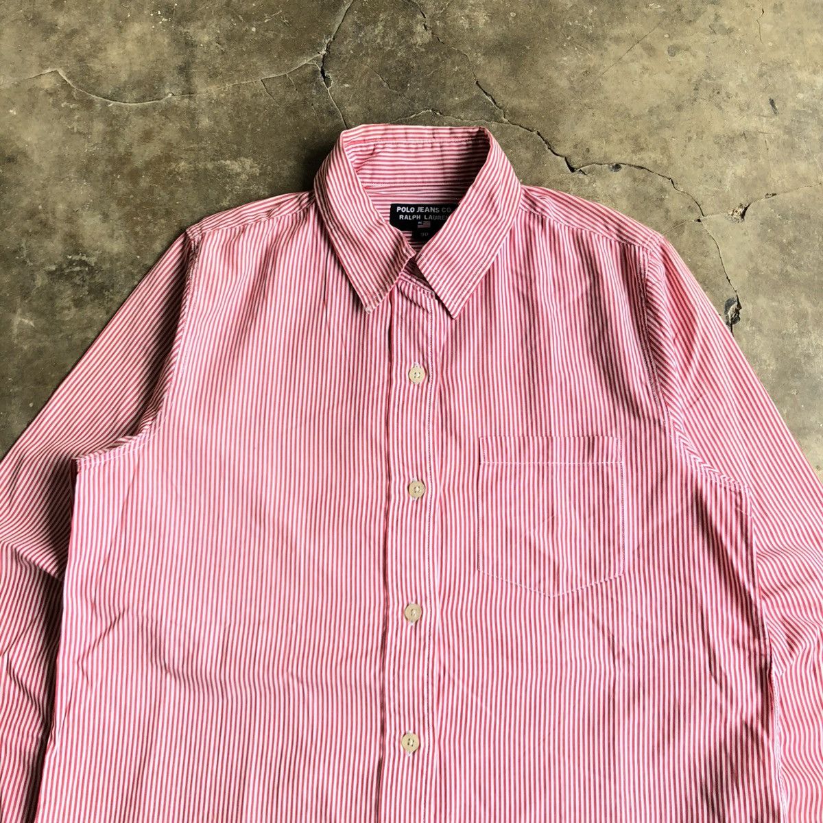 Polo Ralph Lauren Vintage Polo Jeans Co. Ralph Lauren Stripe Shirt Pink Size US S / EU 44-46 / 1 - 2 Thumbnail