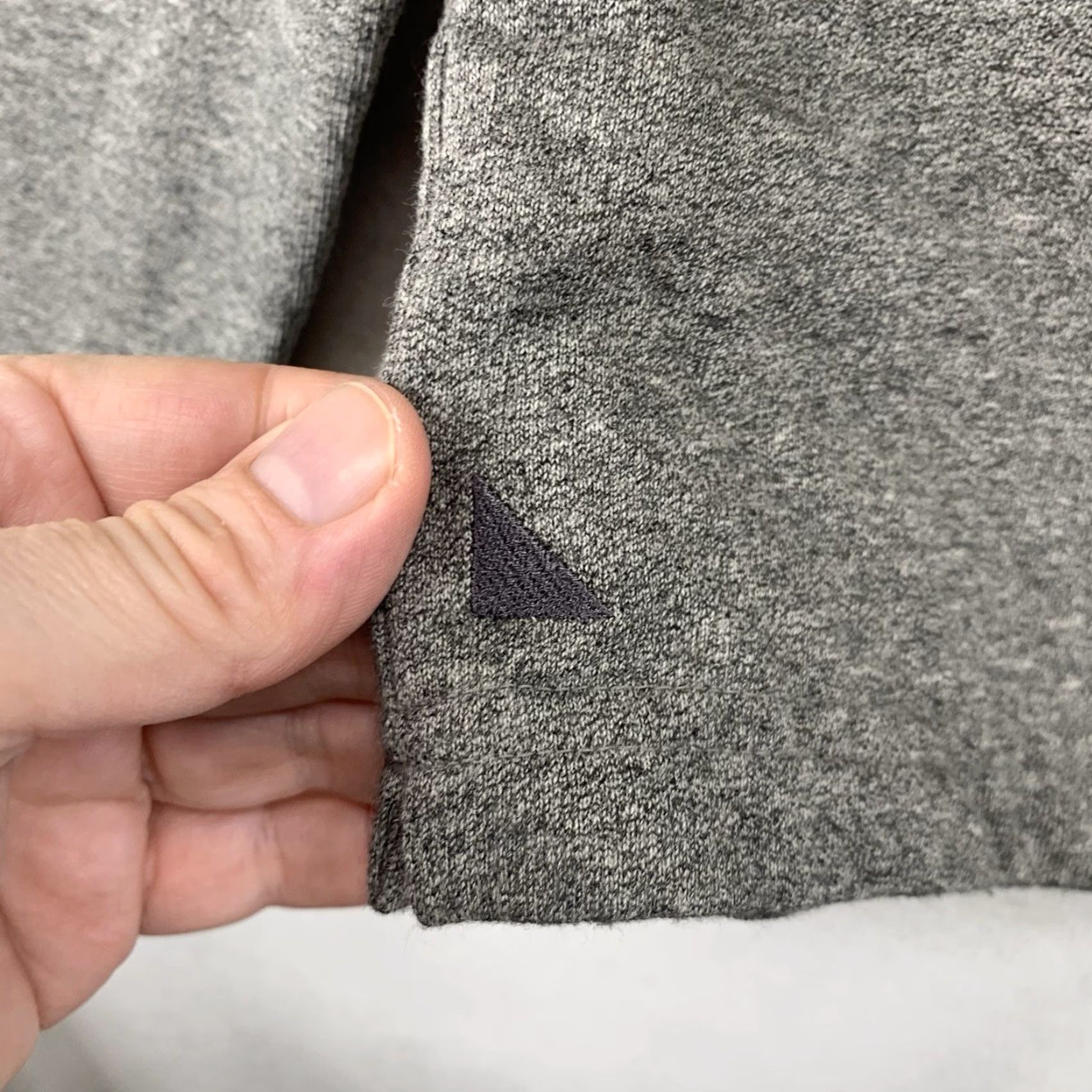 UNTUCKit UNTUCKit Parkson Snap Fleece Pullover Mens Gray Green Size M Sweater Casual Travel Lightweight Mock Neck Solid Cotton Polyester Regular Knit - Mens Size US M / EU 48-50 / 2 - 7 Thumbnail