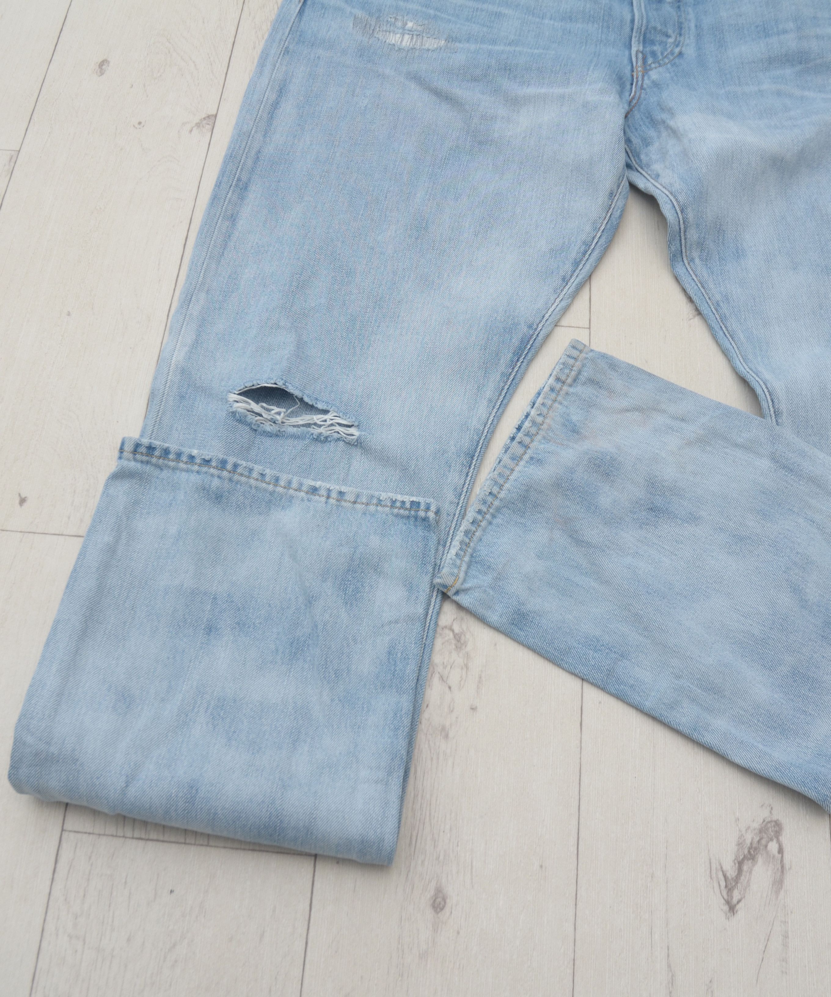 Polo Ralph Lauren × Ralph Lauren Polo Ralph Lauren Slim Distressed Wash Denim Jeans W36 L32 Size US 36 / EU 52 - 7 Thumbnail