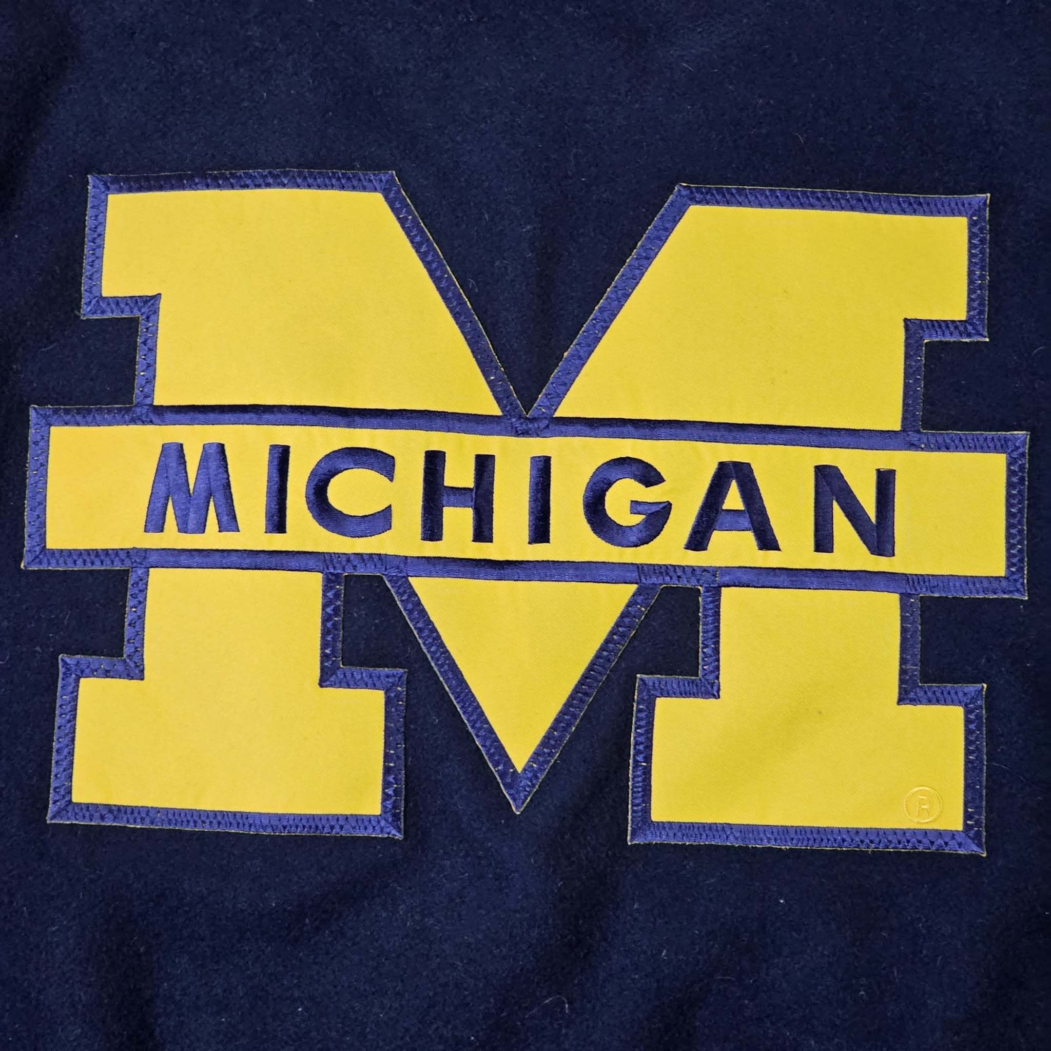 Vintage Michigan Wolverines Vintage 90s Varsity Bomber Jacket Size US XL / EU 56 / 4 - 9 Thumbnail