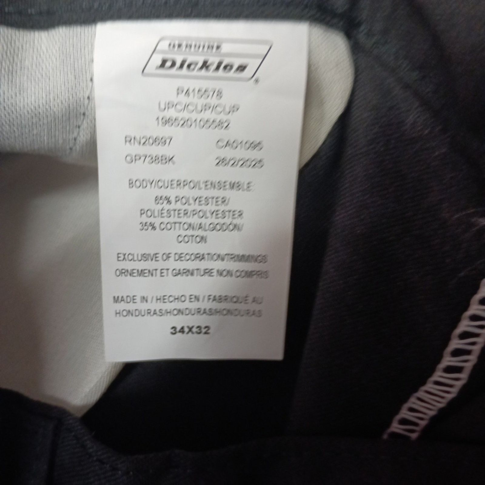 Dickies Dickies Loose Fit Double Knee Work Pants Men's 34x32 Black Size US 34 / EU 50 - 5 Thumbnail