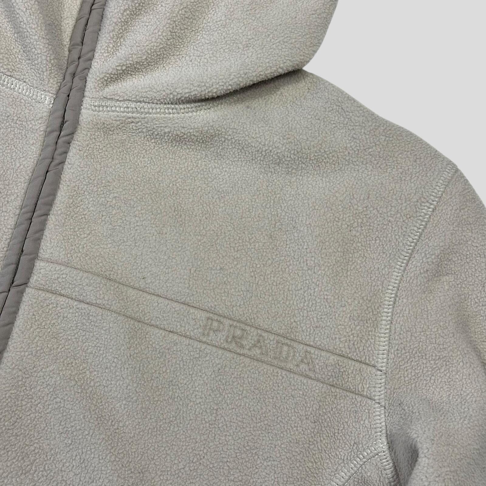 Prada Prada Sport 2006 Spellout Logo Balaclava Fleece Jacket - M Size S / US 4 / IT 40 - 3 Thumbnail