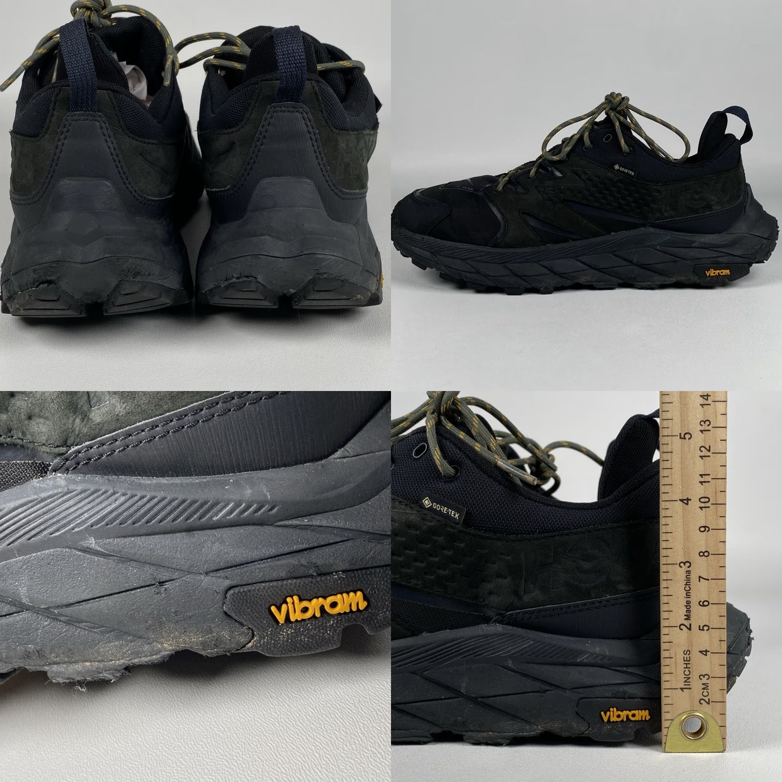 Vintage Hoka One One Anacapa GORE-TEX Low GTX Hiking Sneaker Men Black 12D Spring Size ONE SIZE - 8 Thumbnail