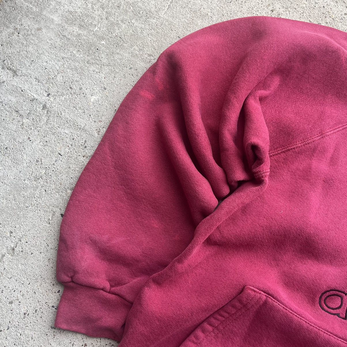 Adidas × Vintage Vintage 90s Adidas Distressed Sunfaded Baggy boxy red Hoodie Size US M / EU 48-50 / 2 - 5 Thumbnail