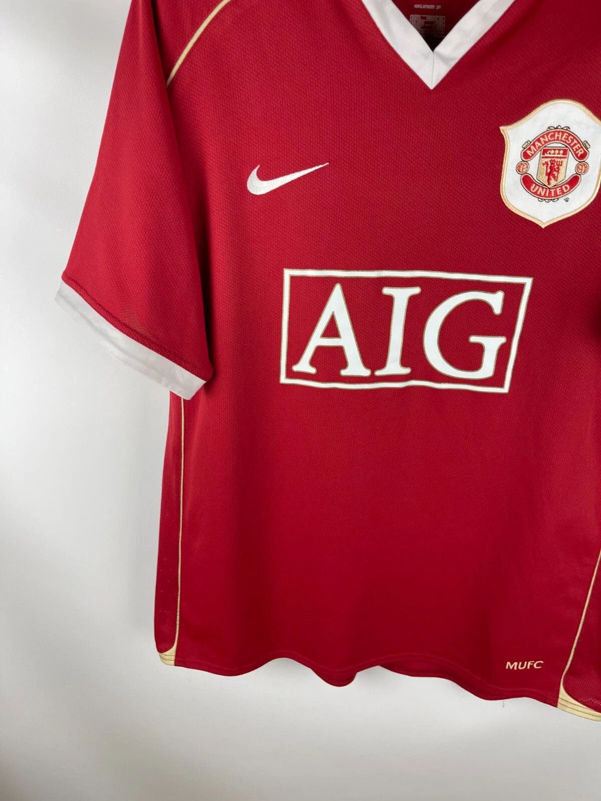 Nike Nike Manchester United 2006 2007 home soccer jersey football Size US L / EU 52-54 / 3 - 5 Thumbnail