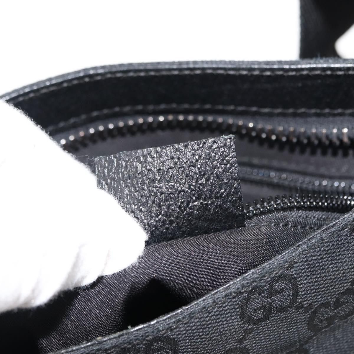 Gucci GUCCI GG Canvas Shoulder Bag Black Silver Size ONE SIZE - 13 Thumbnail