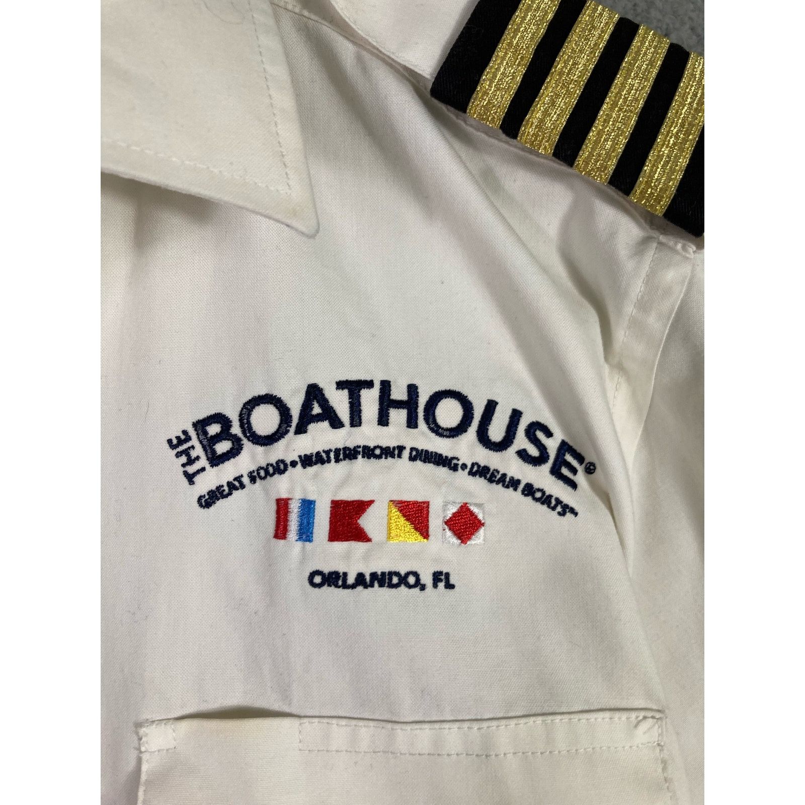 Other Boathouse Orlando FL Men's Short Sleeve Dress Shirt Sz 16.5 Size US XL / EU 56 / 4 - 3 Thumbnail