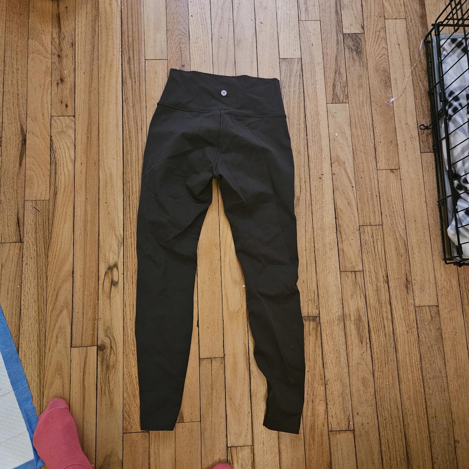 Designer Lululemon High-Waisted Leggings - Black SZ 4 Size 27" / US 4 / IT 40 - 3 Thumbnail
