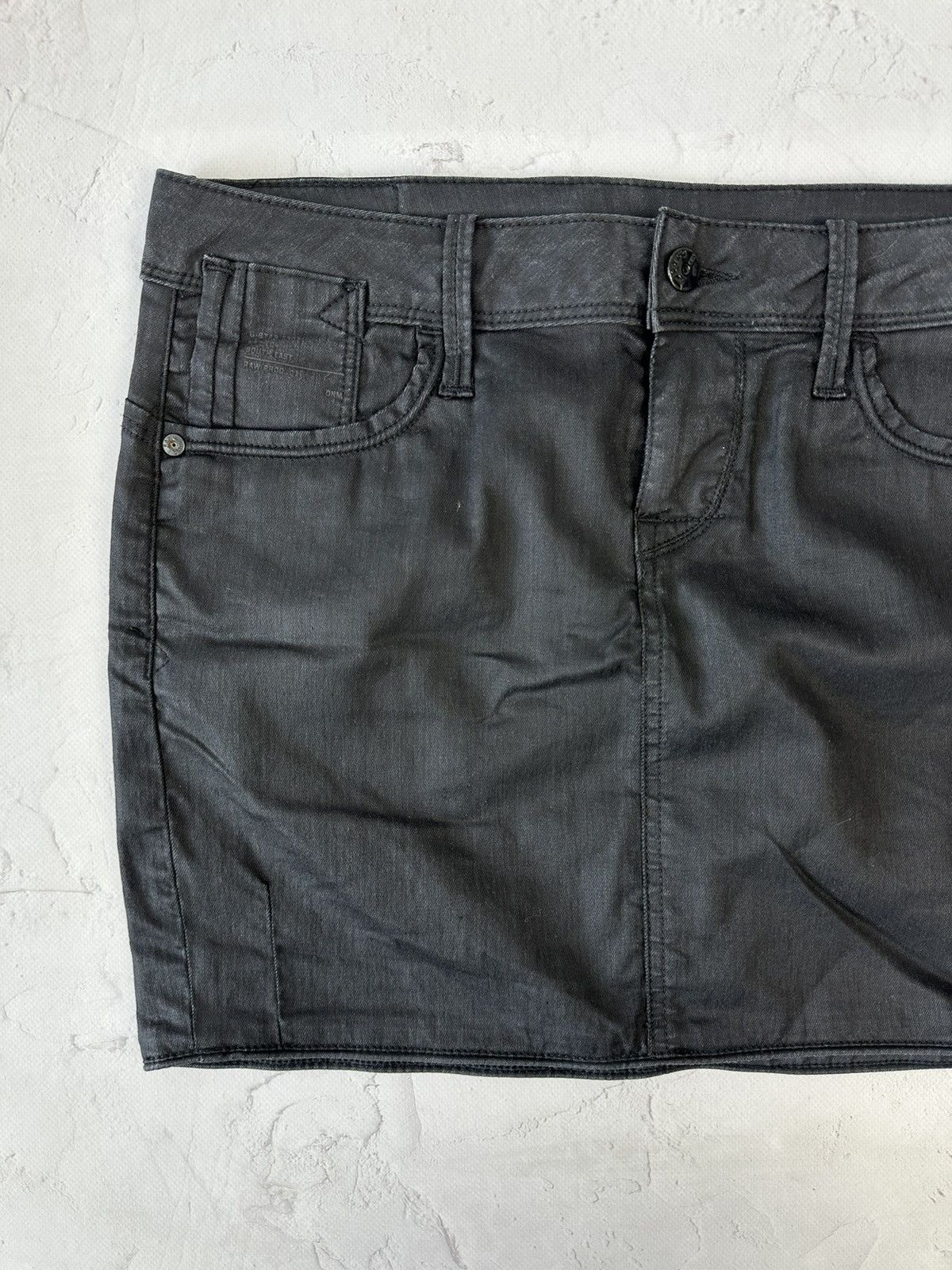 G-Star × Vintage Vintage G-Star Elect Mini Black Skirt Size 29" - 3 Thumbnail